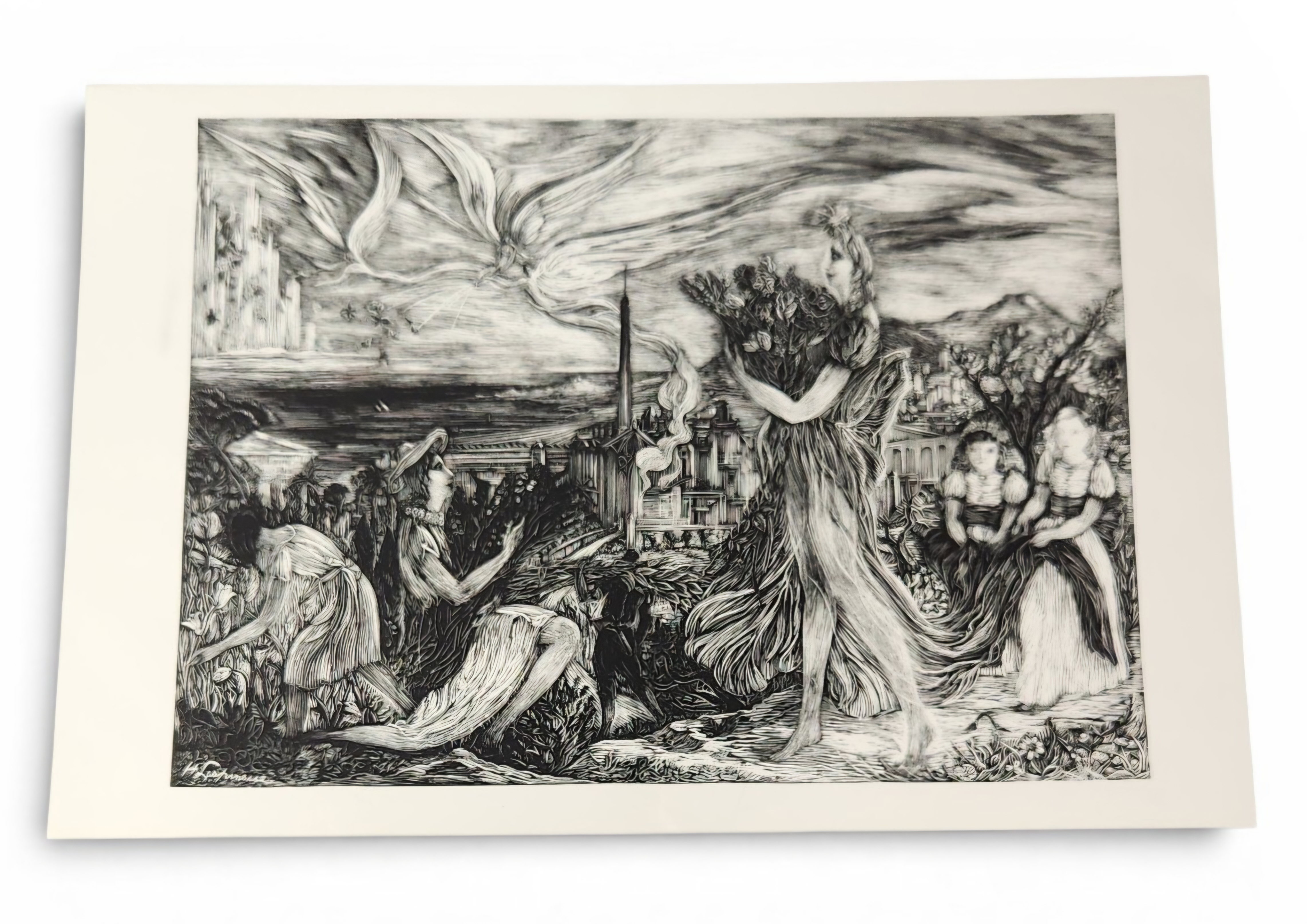 Herbert Lespinasse Allegorical Landscape