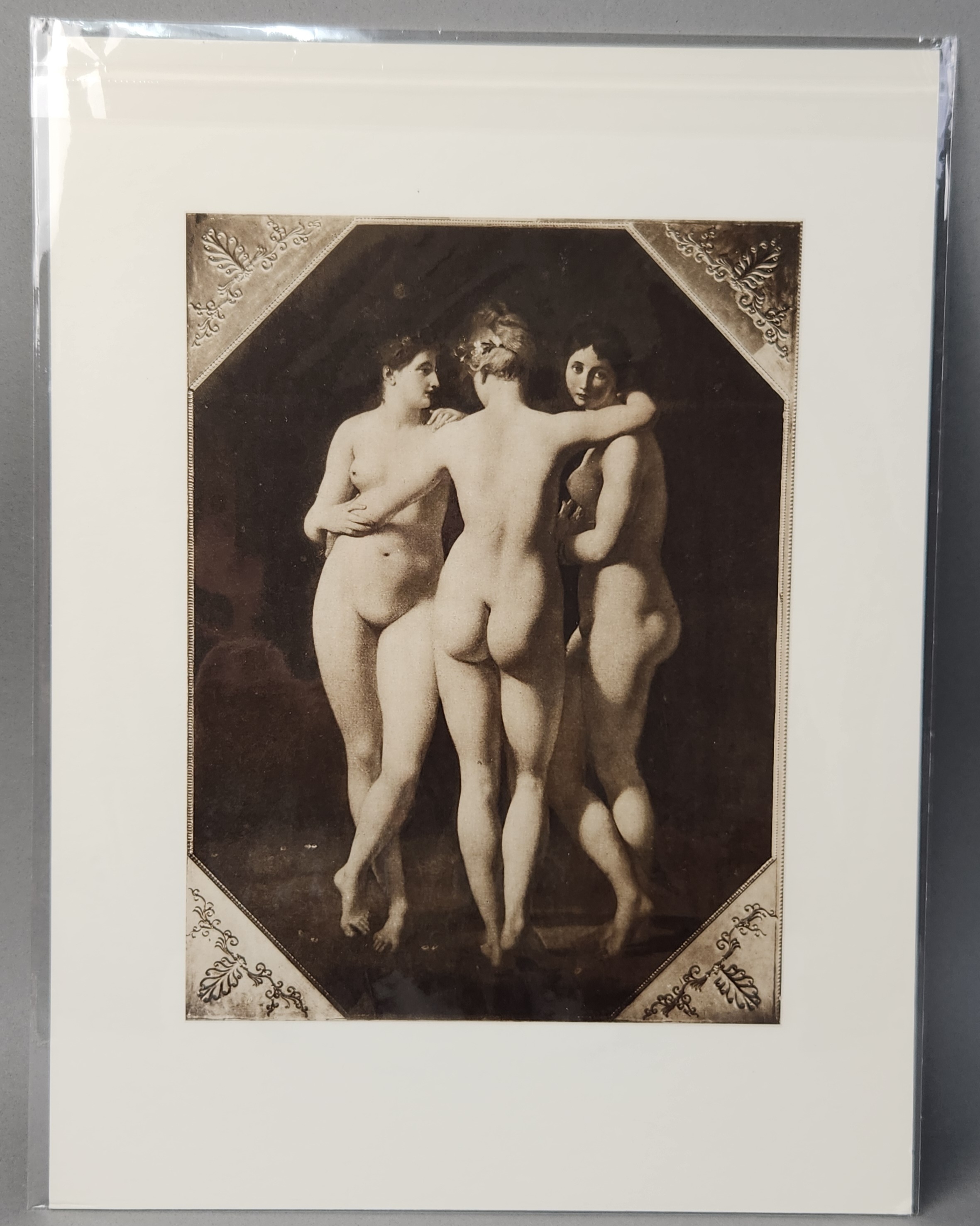 1952 Copperplate Gravure The Three Graces