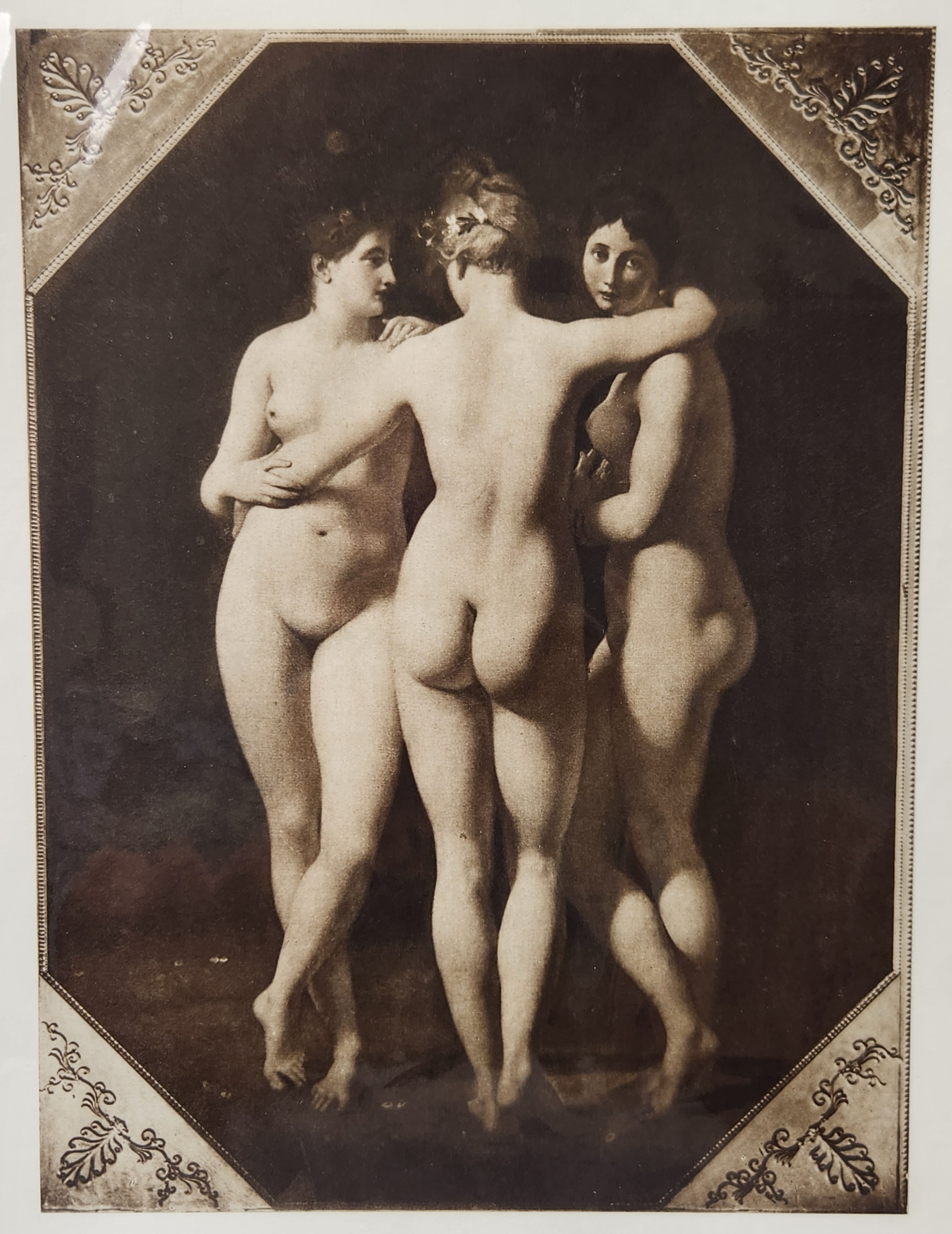 1952 Copperplate Gravure The Three Graces
