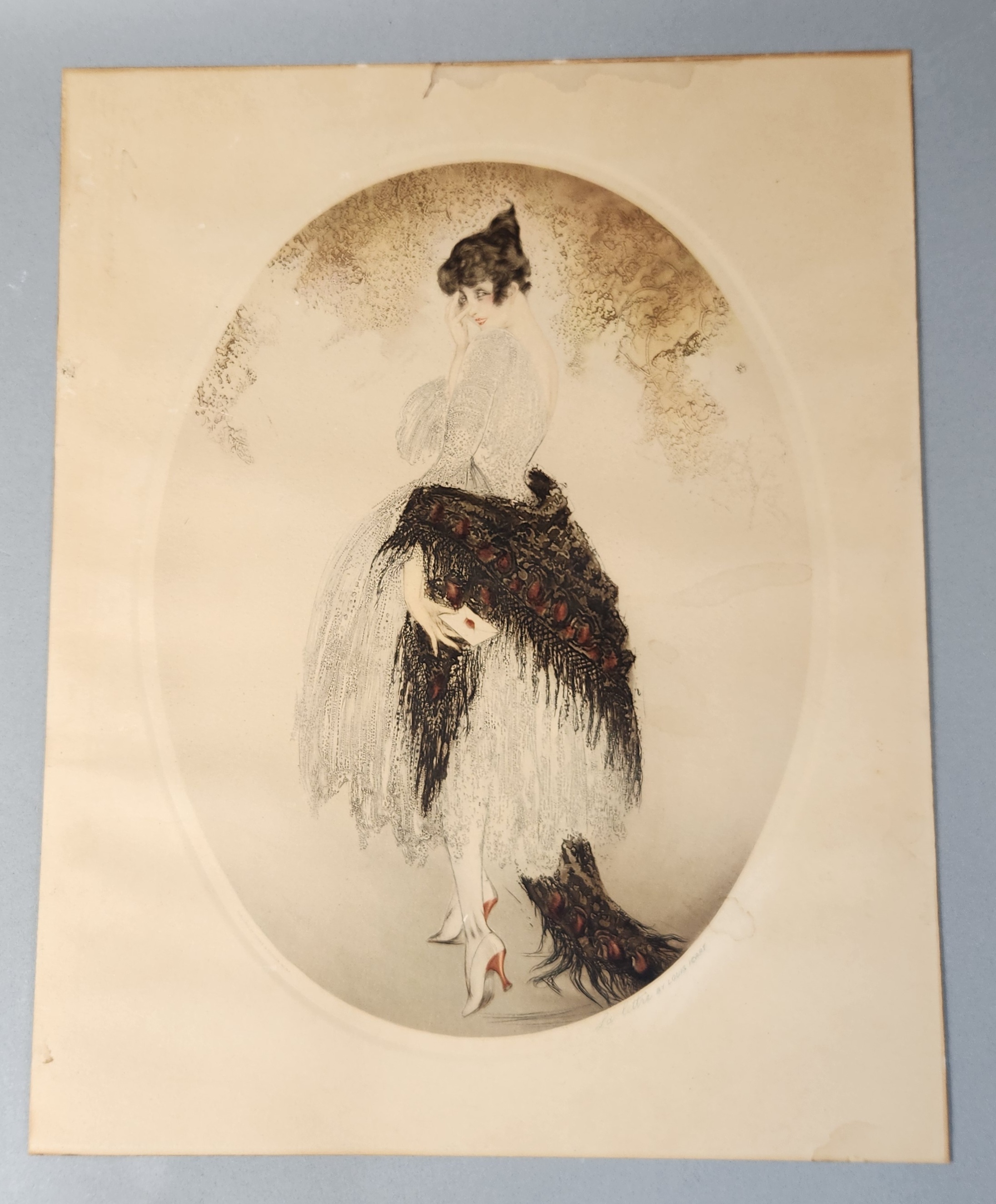 Louis Icart La Lettre Color Etching & Aquatint