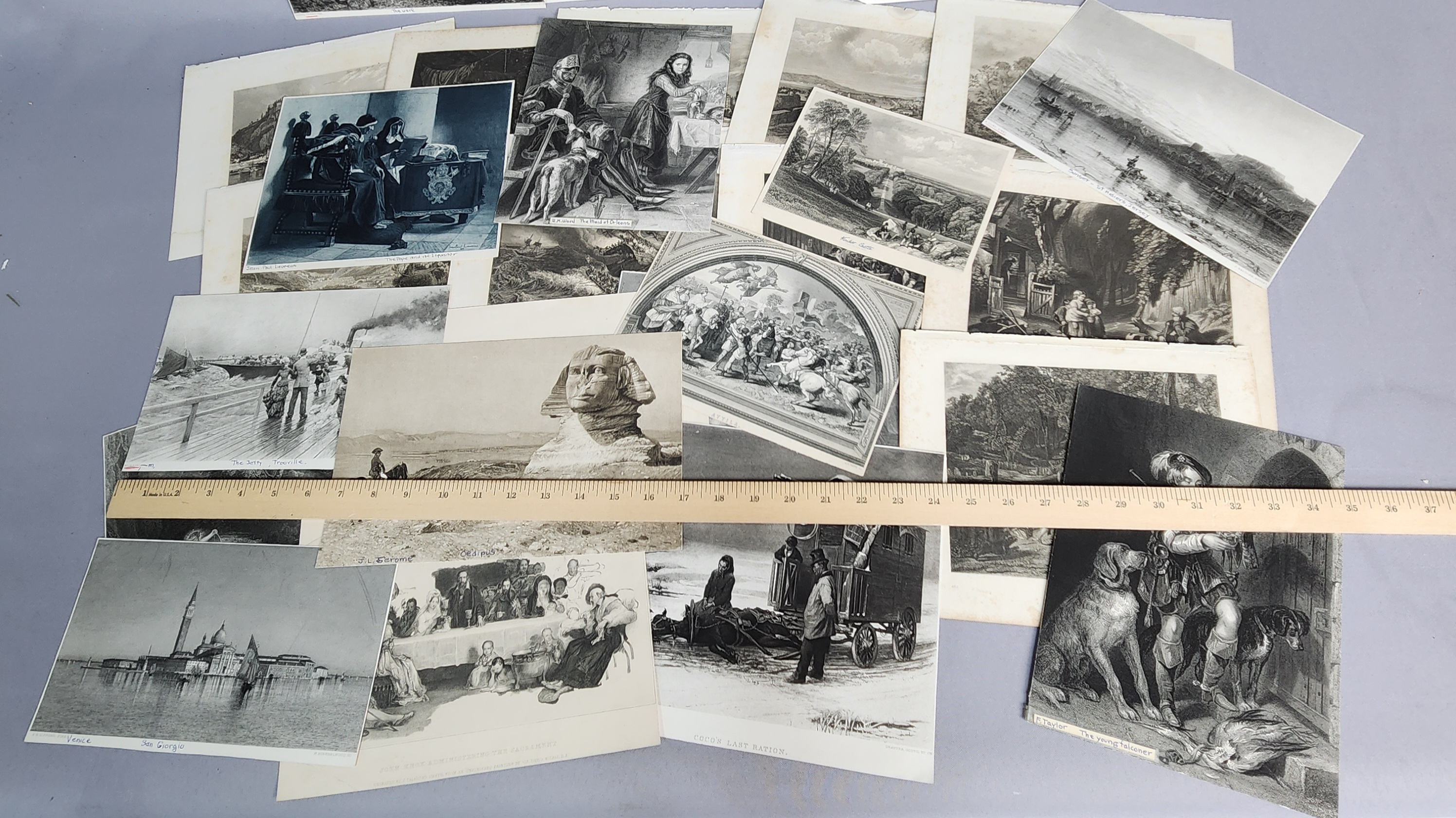 Assortment Steel Engravings & Photogravures