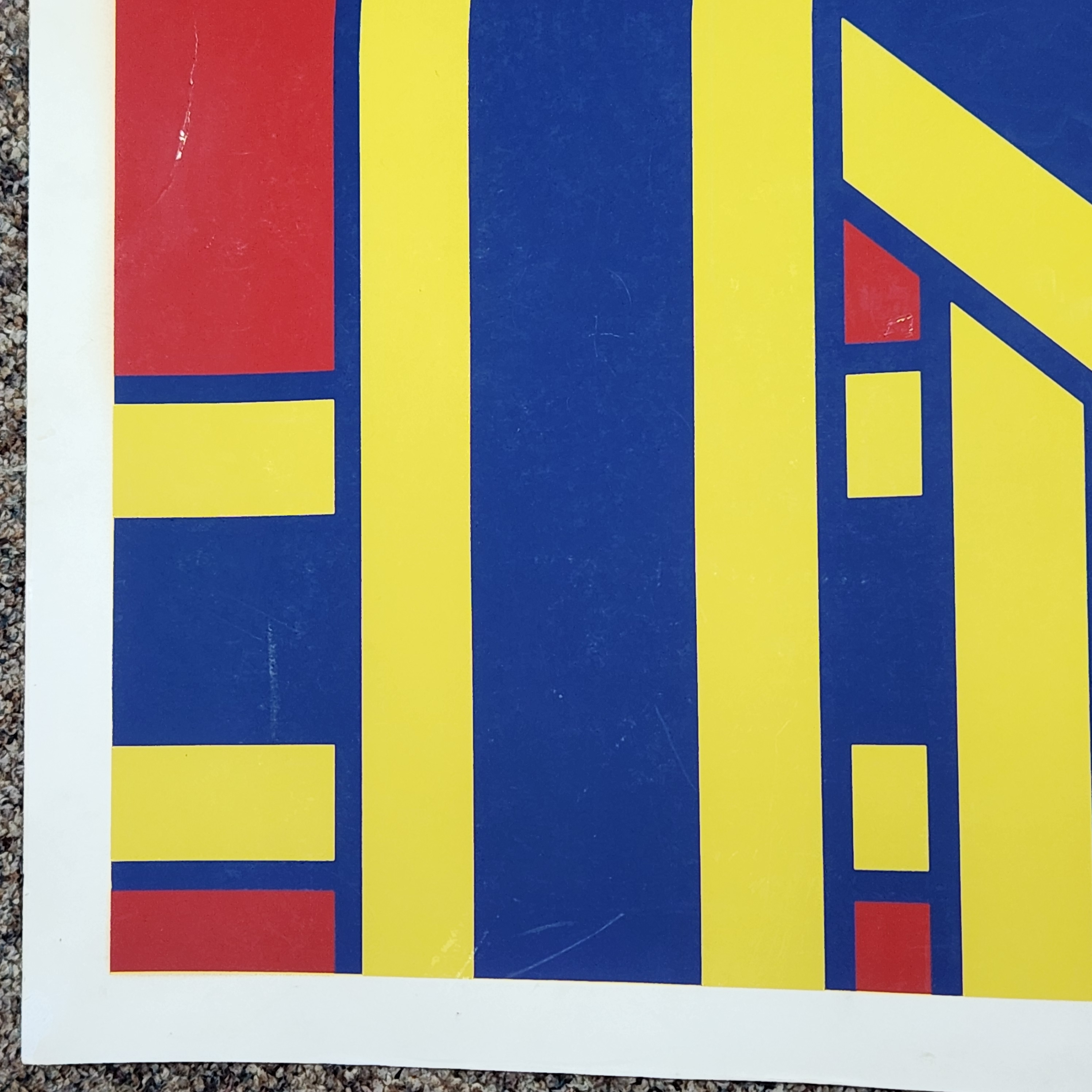 '71 Clark Abstract Geometric Print