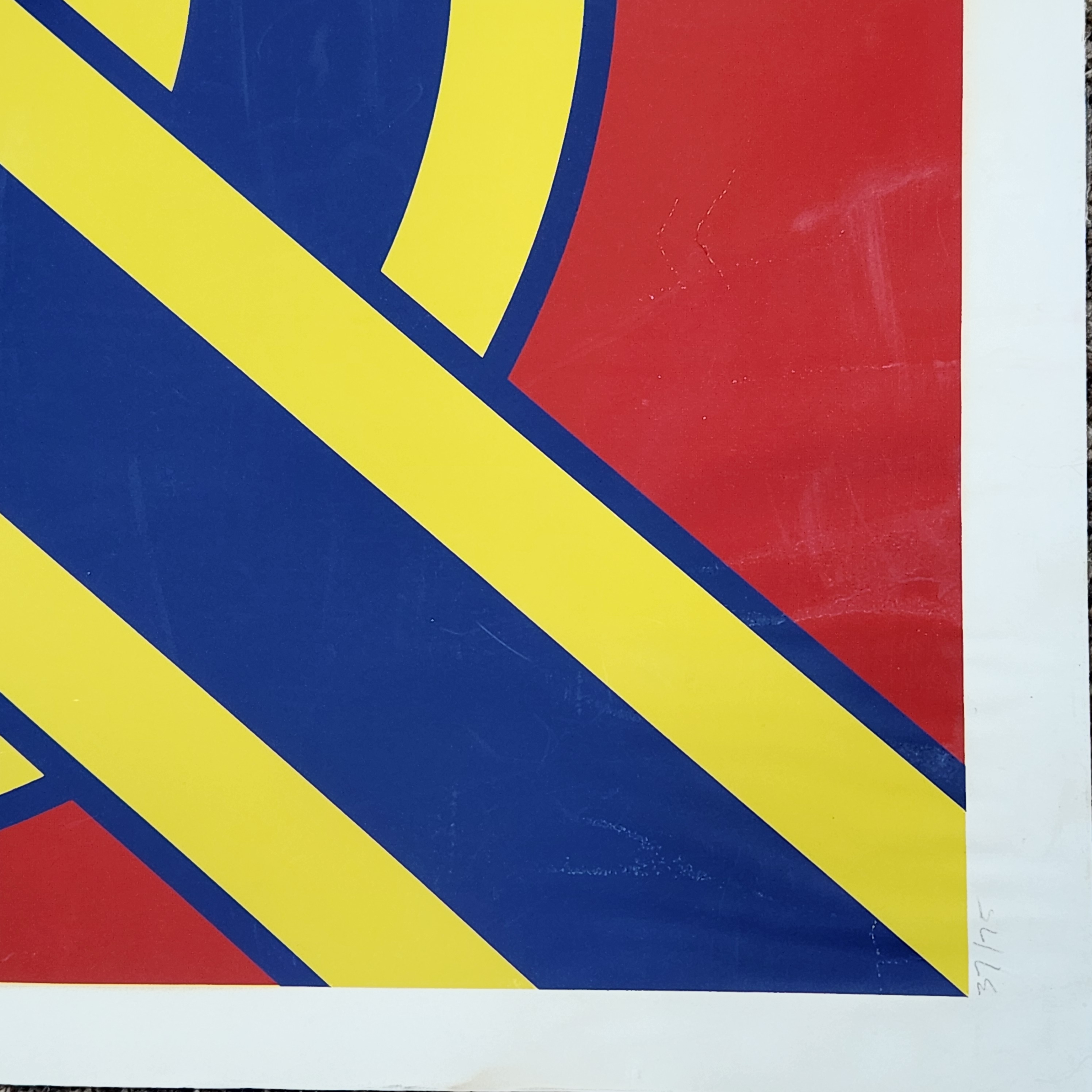 '71 Clark Abstract Geometric Print