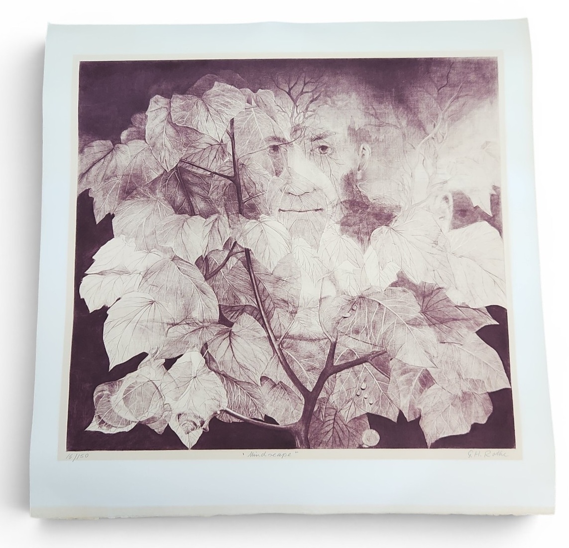 G.H. Rothe Mezzotint Print Mindscape