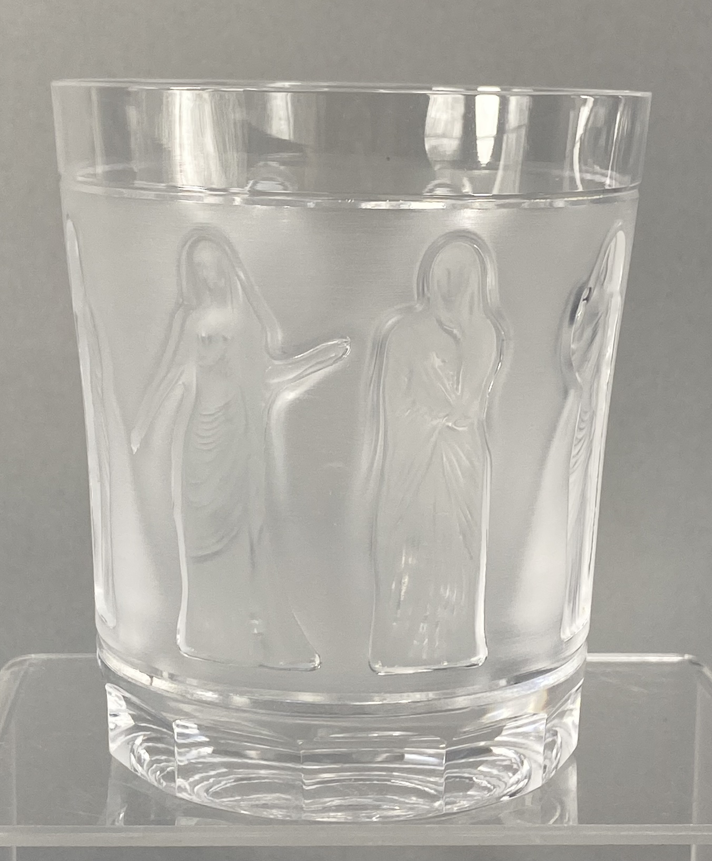Lalique French Crystal Femmes Antiques Tumbler