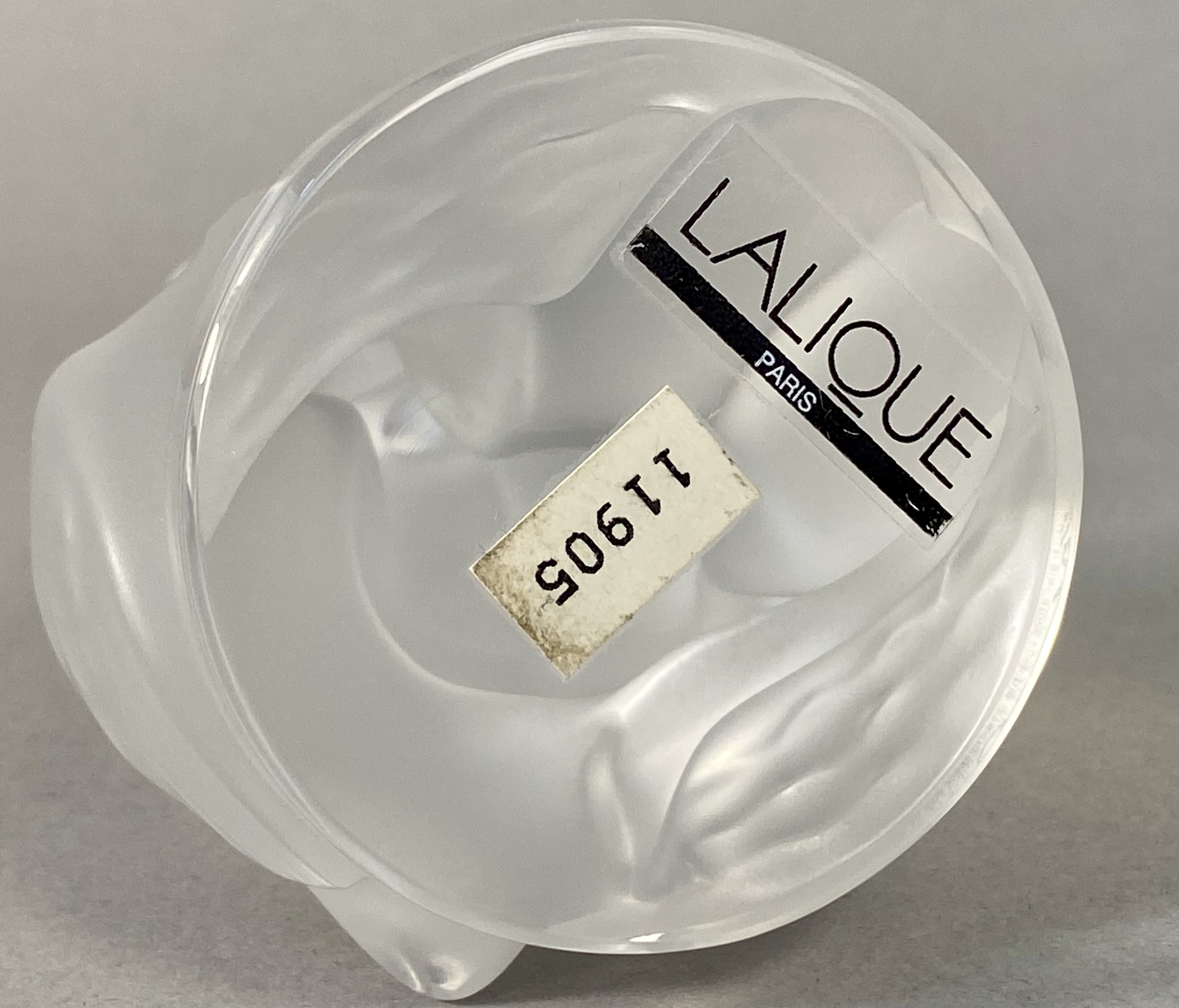 Lalique France Frosted Crystal Leda Figurine