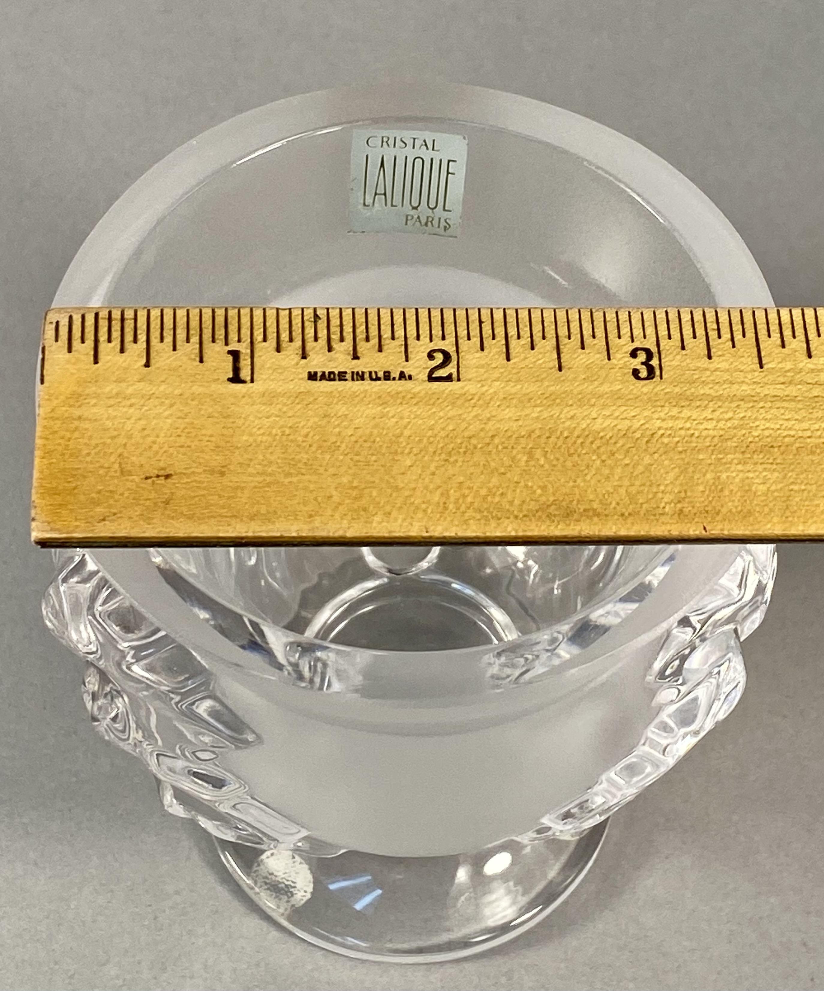 Lalique France Saint-Cloud Crystal Vase