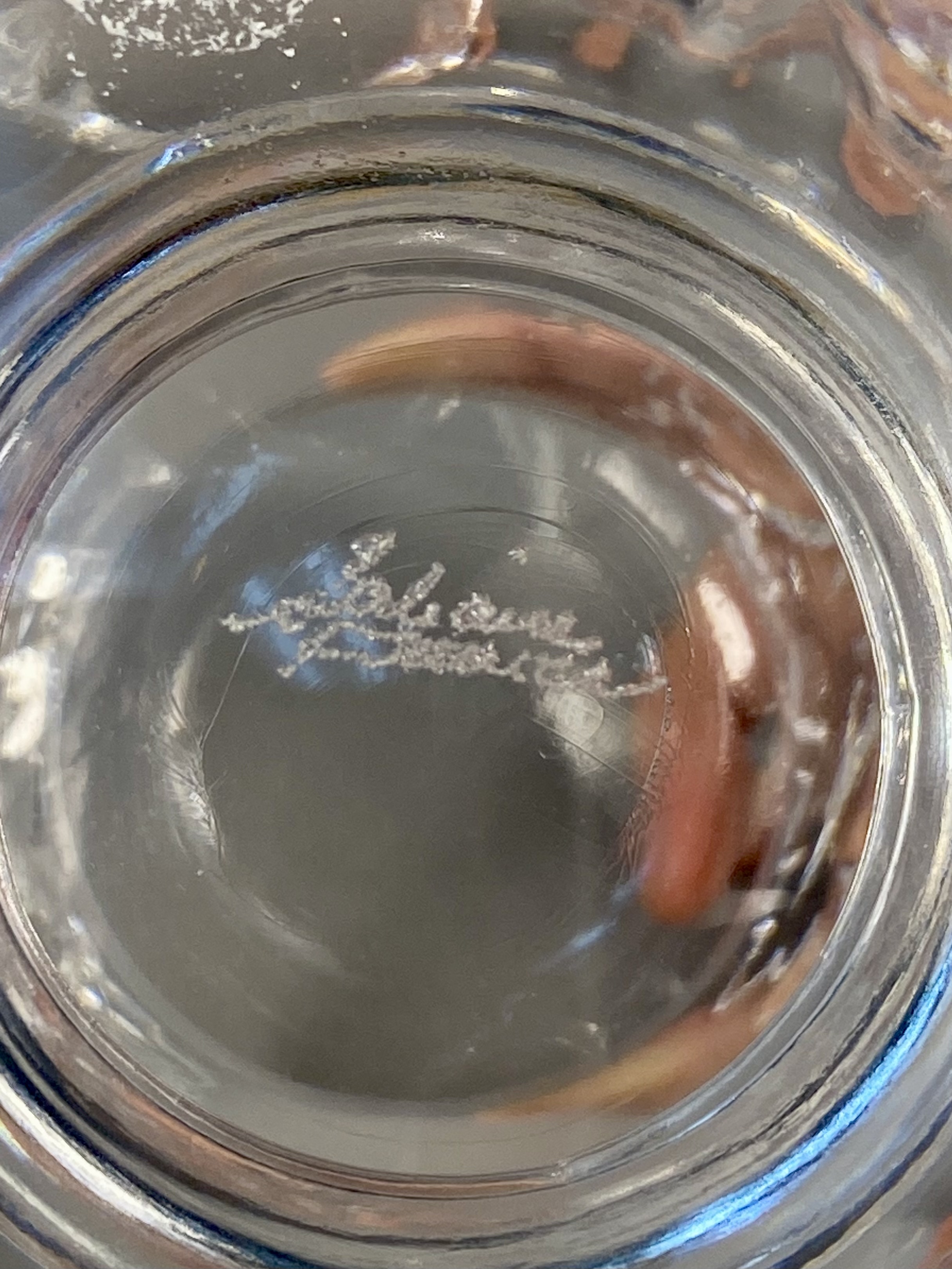 Lalique France Saint-Cloud Crystal Vase