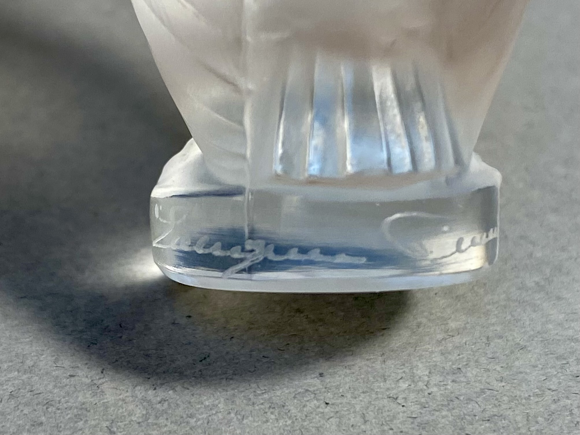 Lalique France Crystal Rapace Owl Figurine