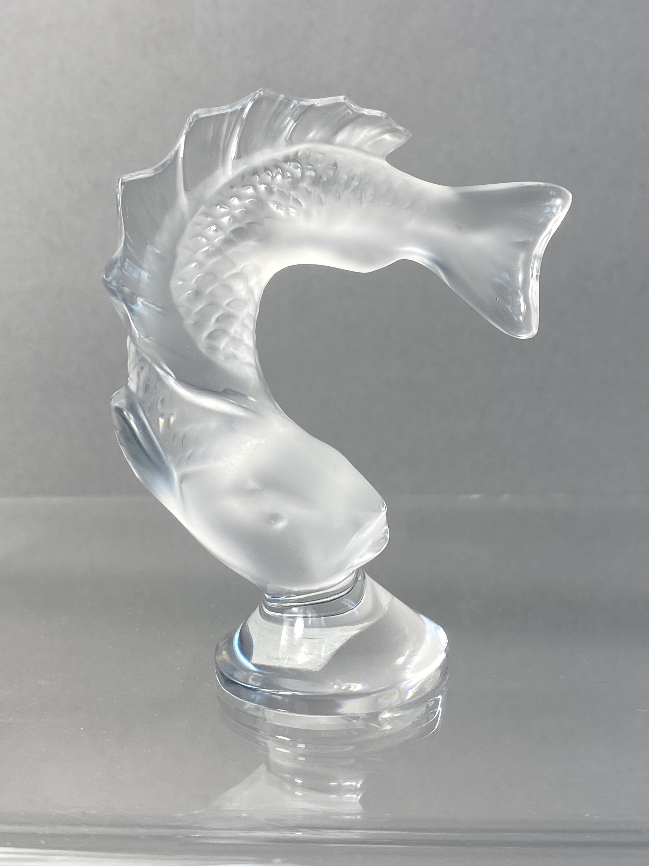 Lalique France Crystal Goujon Fish Figurine