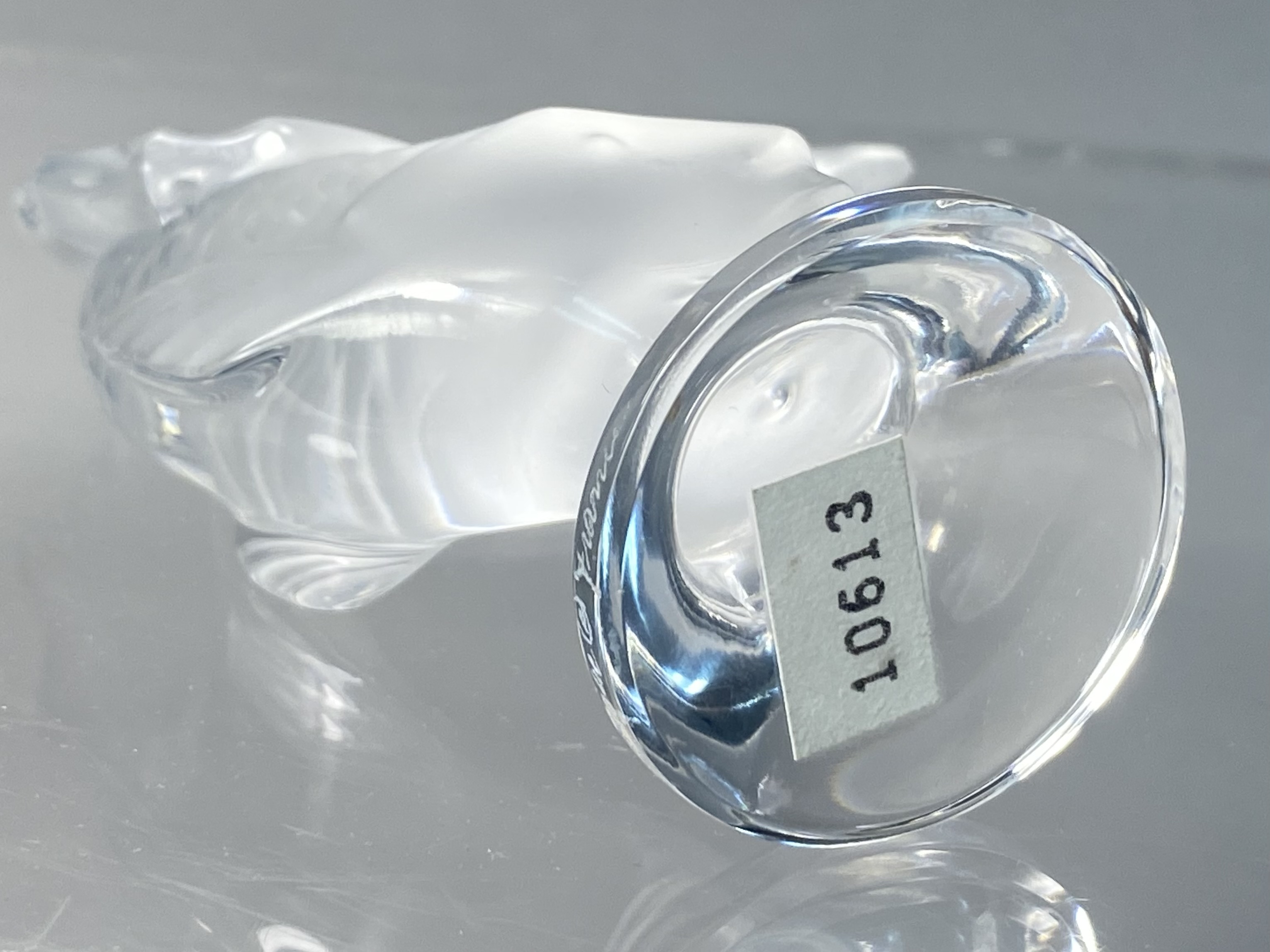 Lalique France Crystal Goujon Fish Figurine