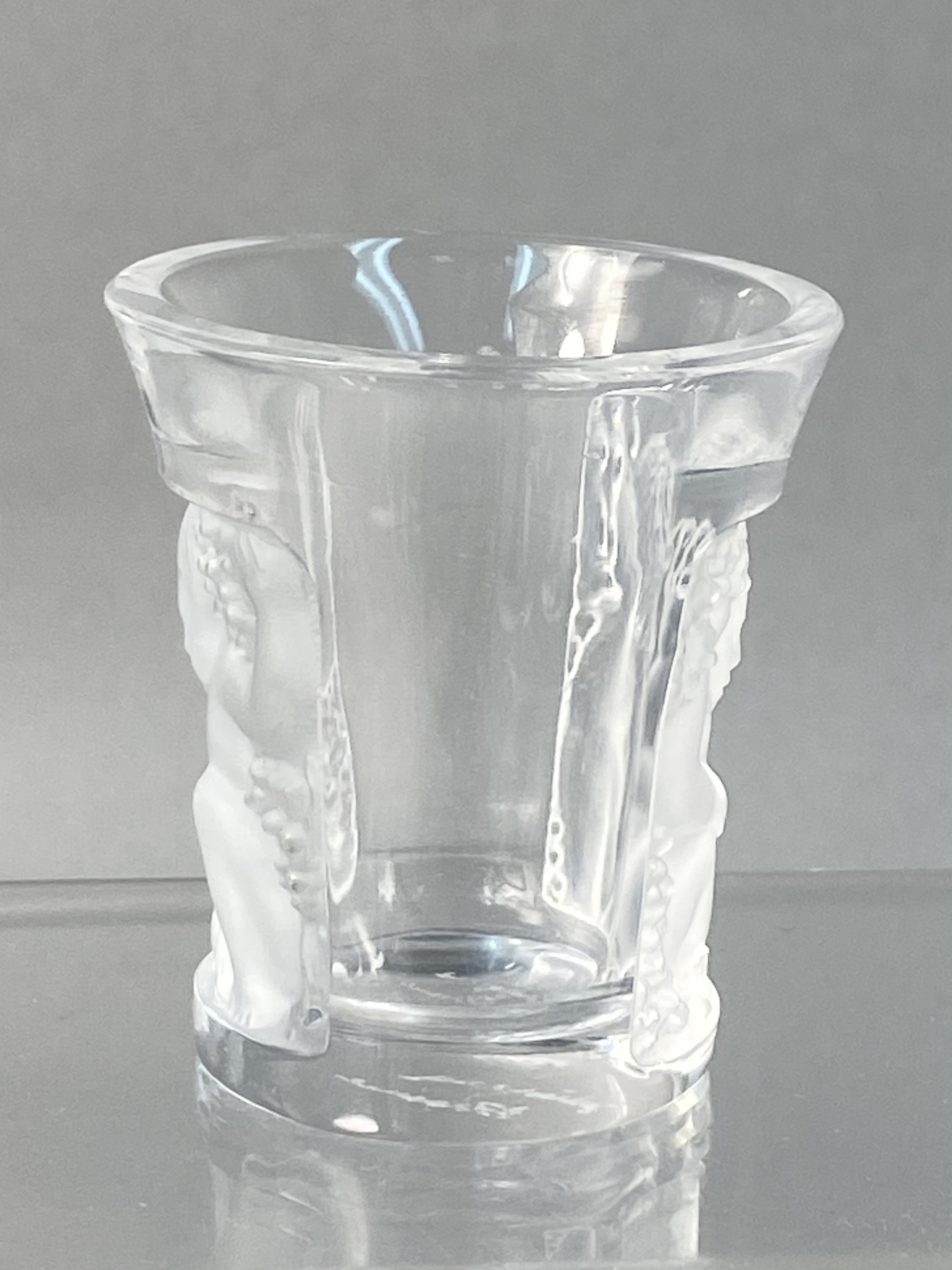 Lalique France Les Enfants Crystal Shot Glass