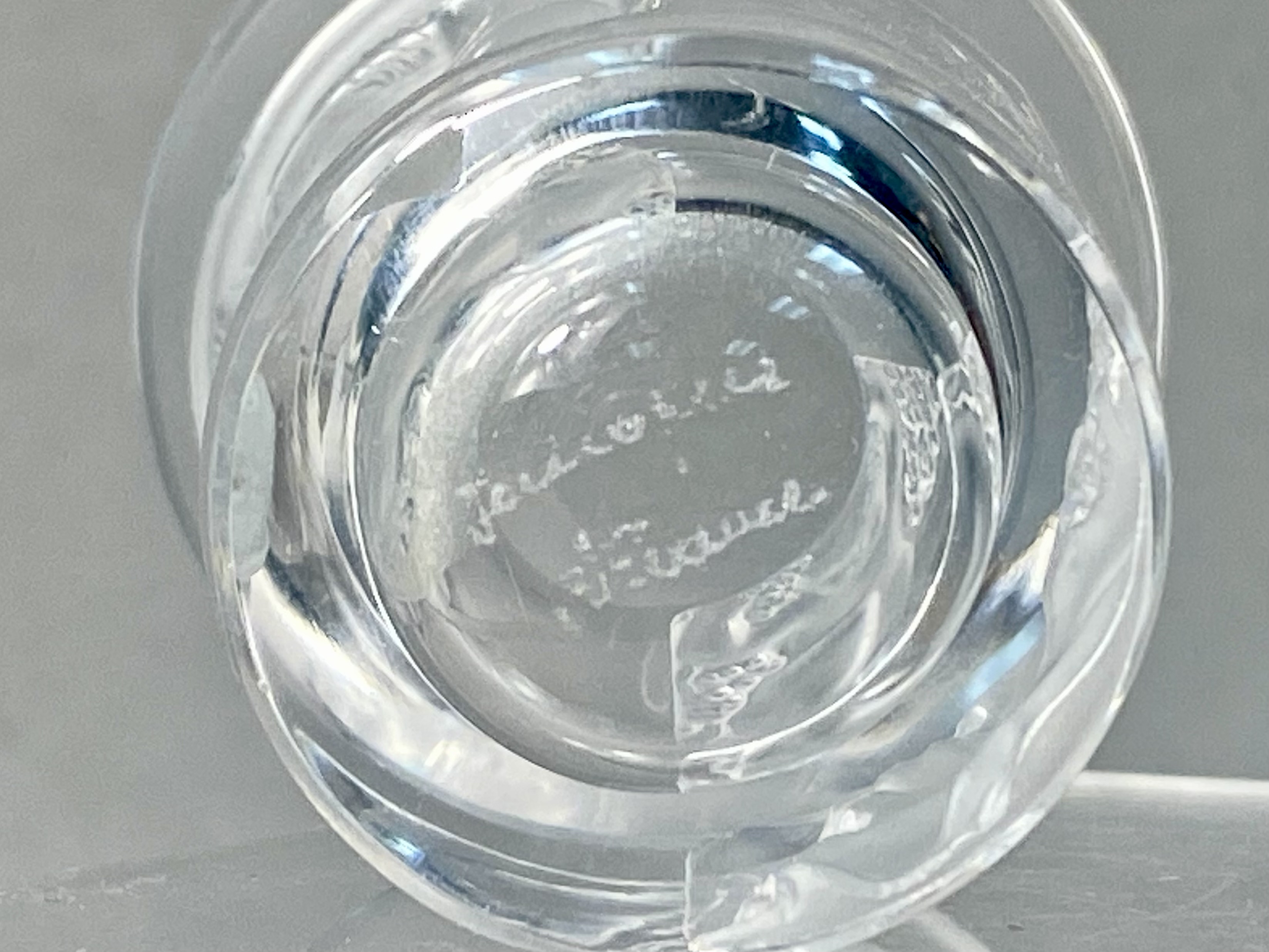 Lalique France Les Enfants Crystal Shot Glass