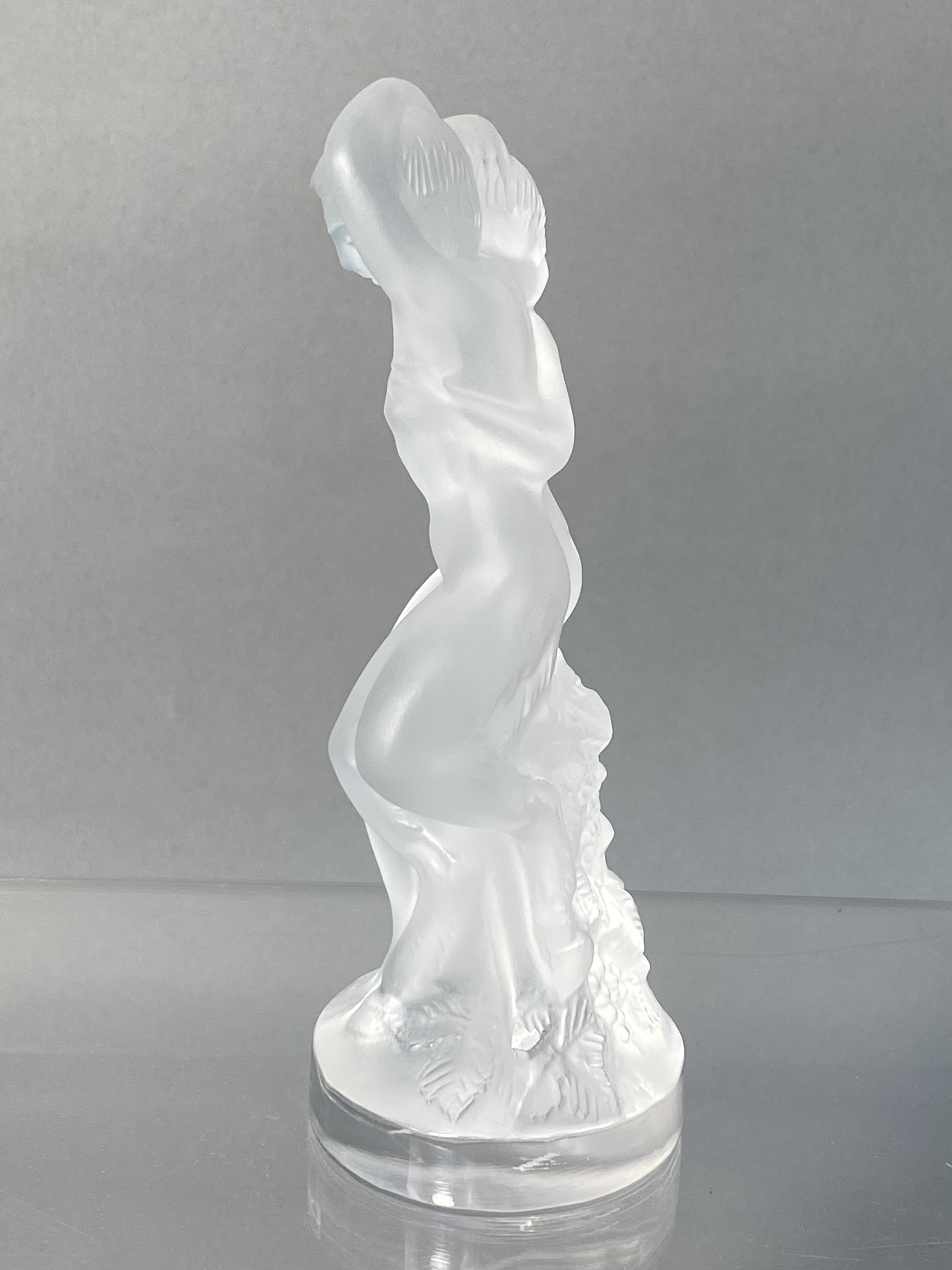 Lalique France Frosted Crystal Le Faune Figurine