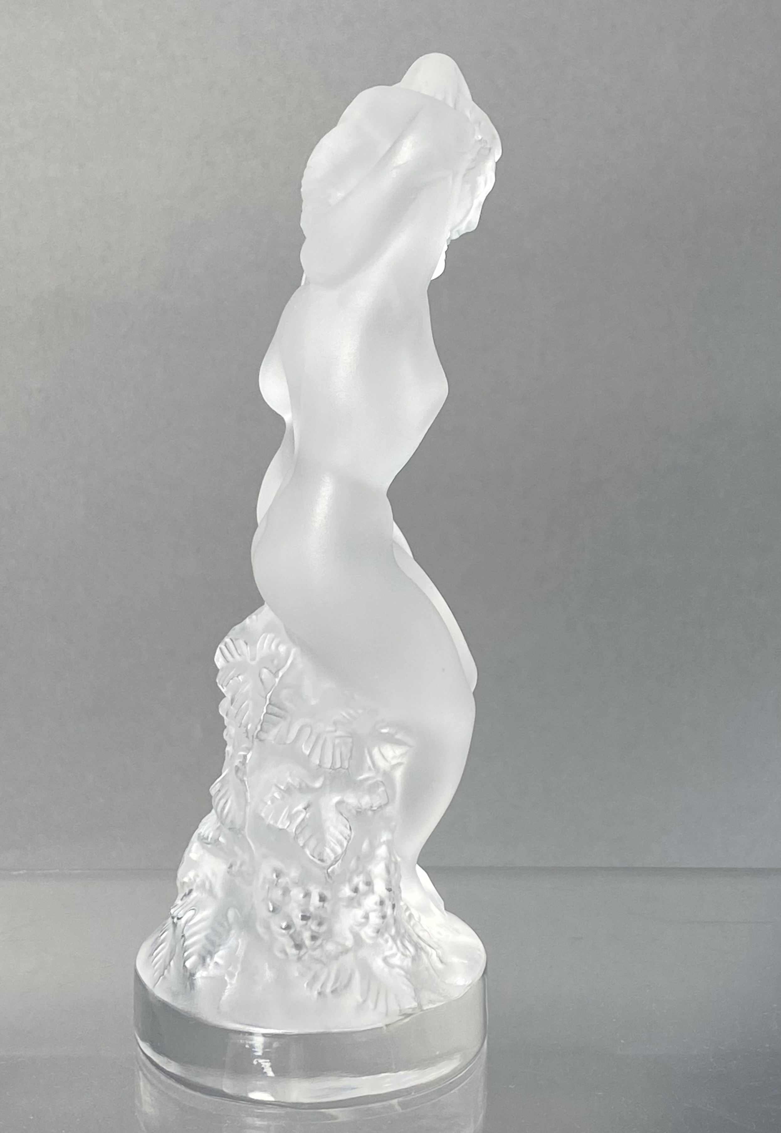 Lalique France Frosted Crystal Le Faune Figurine