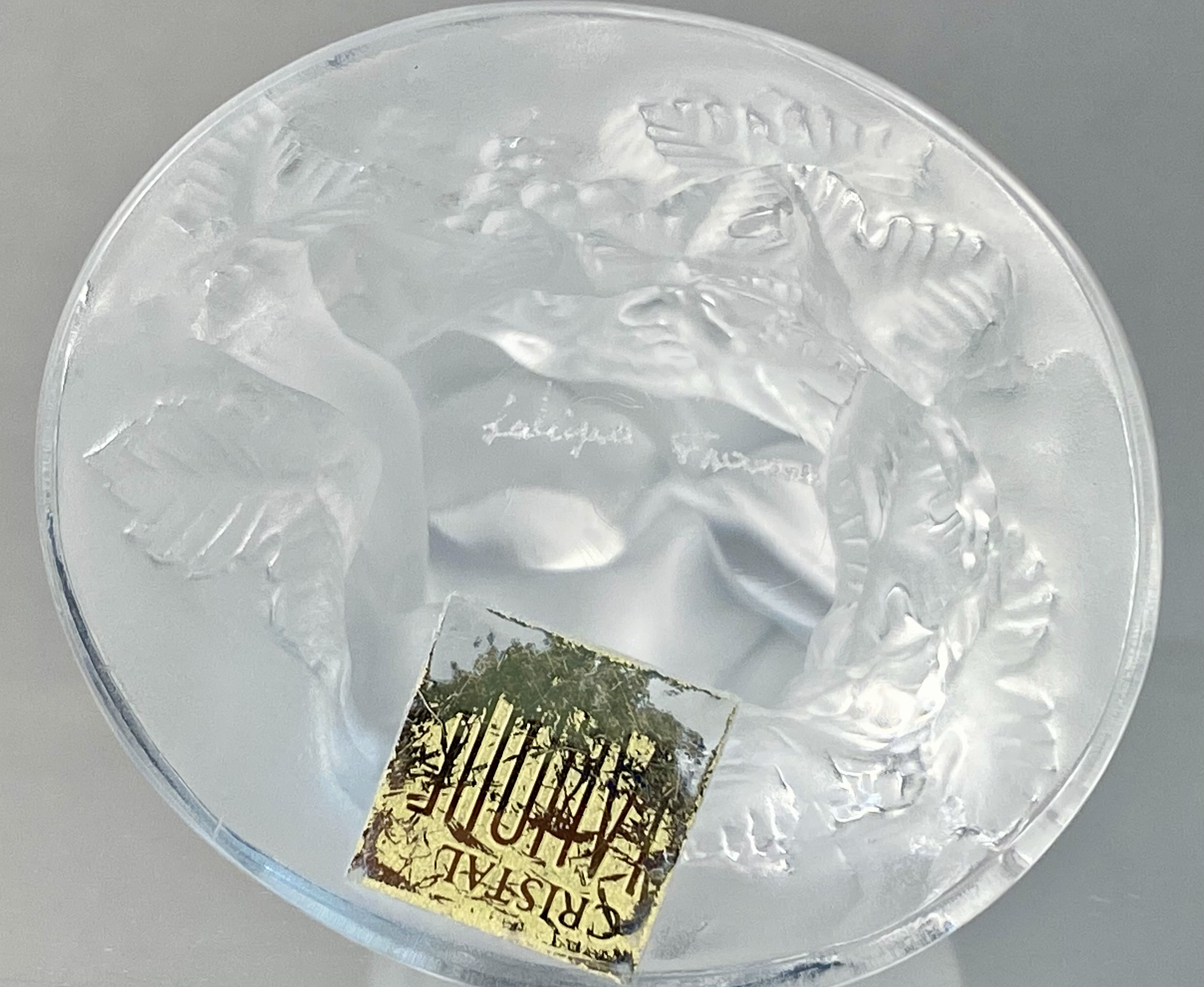 Lalique France Frosted Crystal Le Faune Figurine