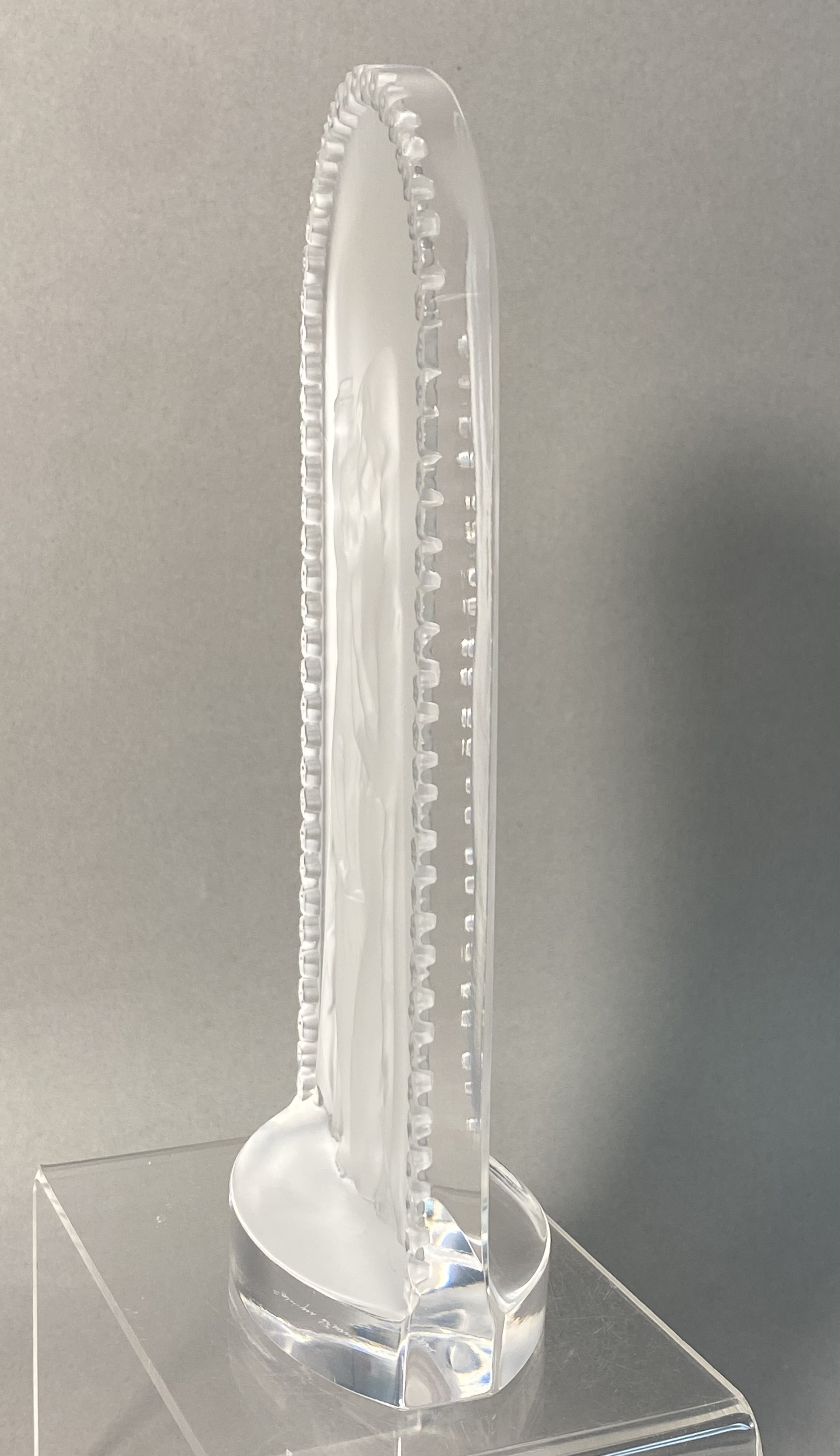Lalique France Crystal Madonna & Child Plaque