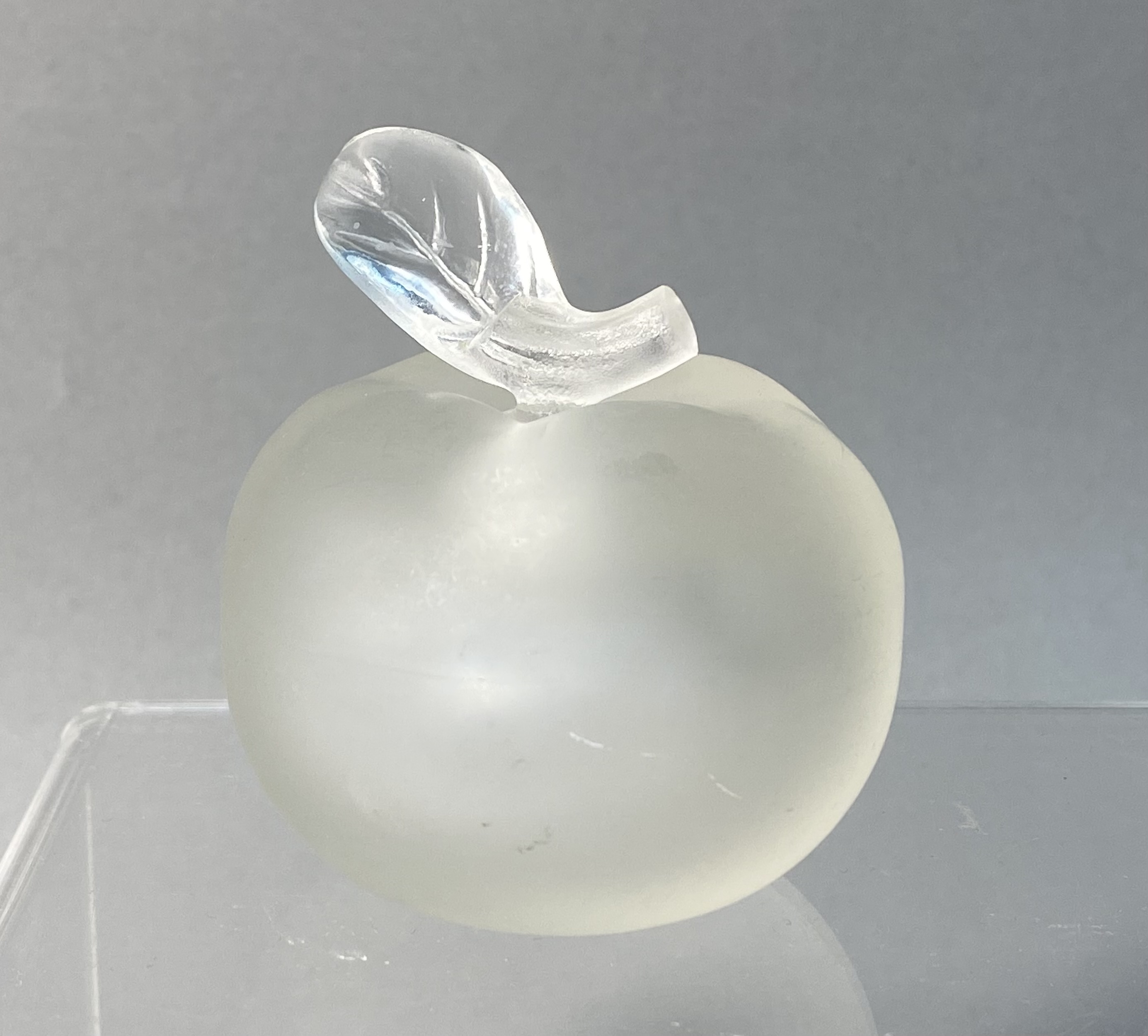 Lalique for Nina Ricci Crystal Apple-Form Perfume Bottle