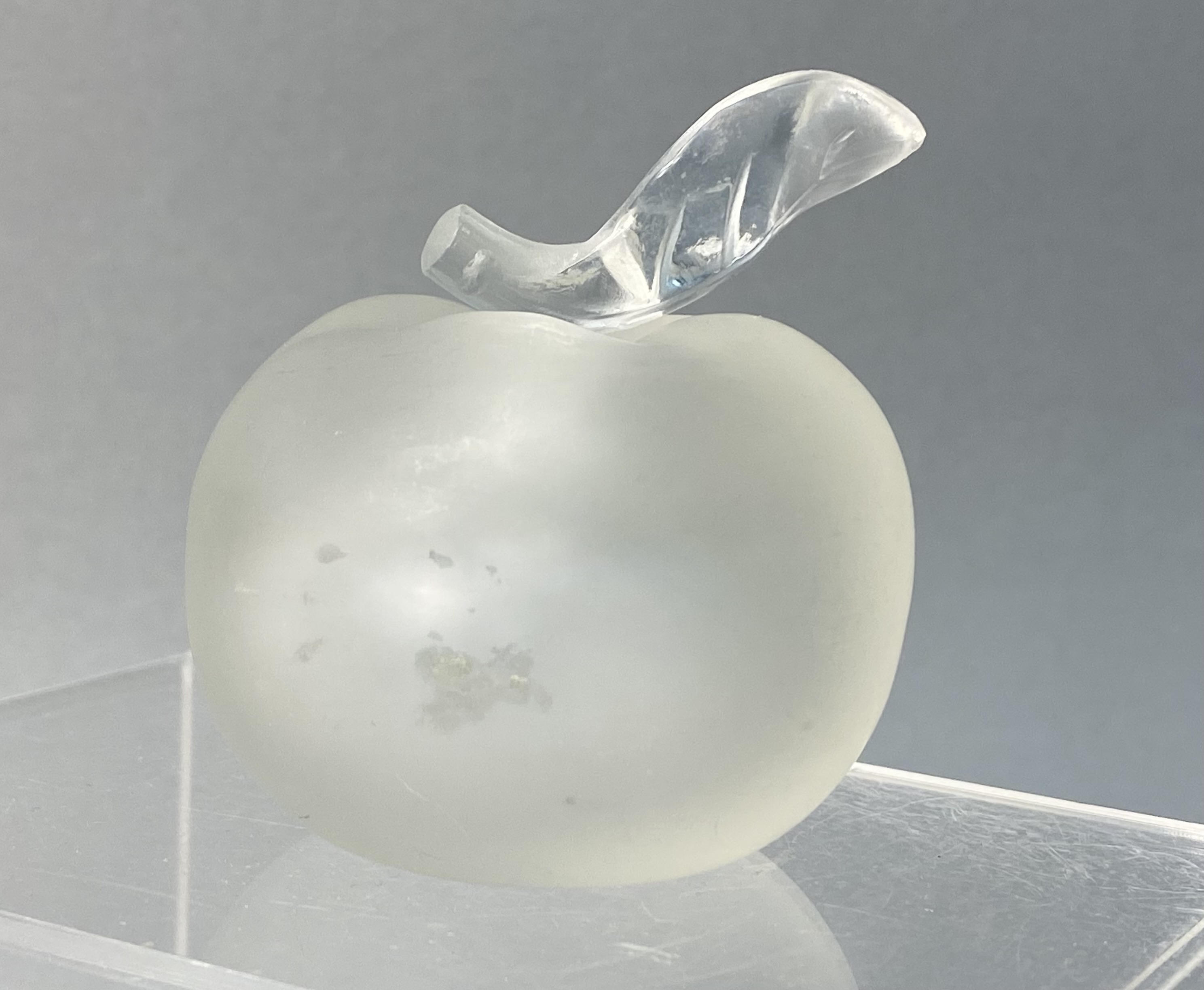 Lalique for Nina Ricci Crystal Apple-Form Perfume Bottle