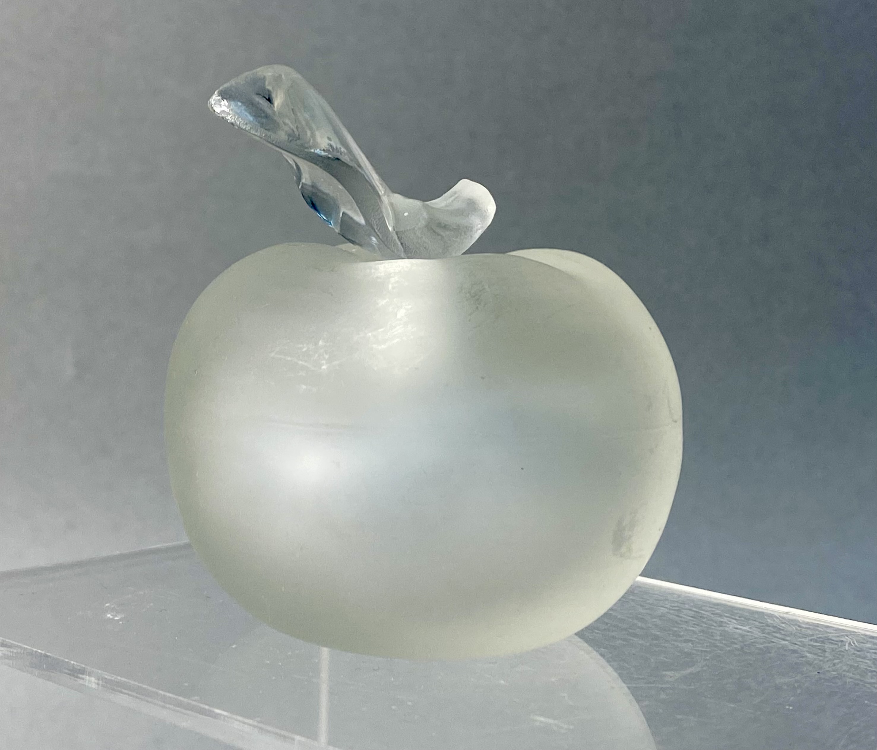 Lalique for Nina Ricci Crystal Apple-Form Perfume Bottle