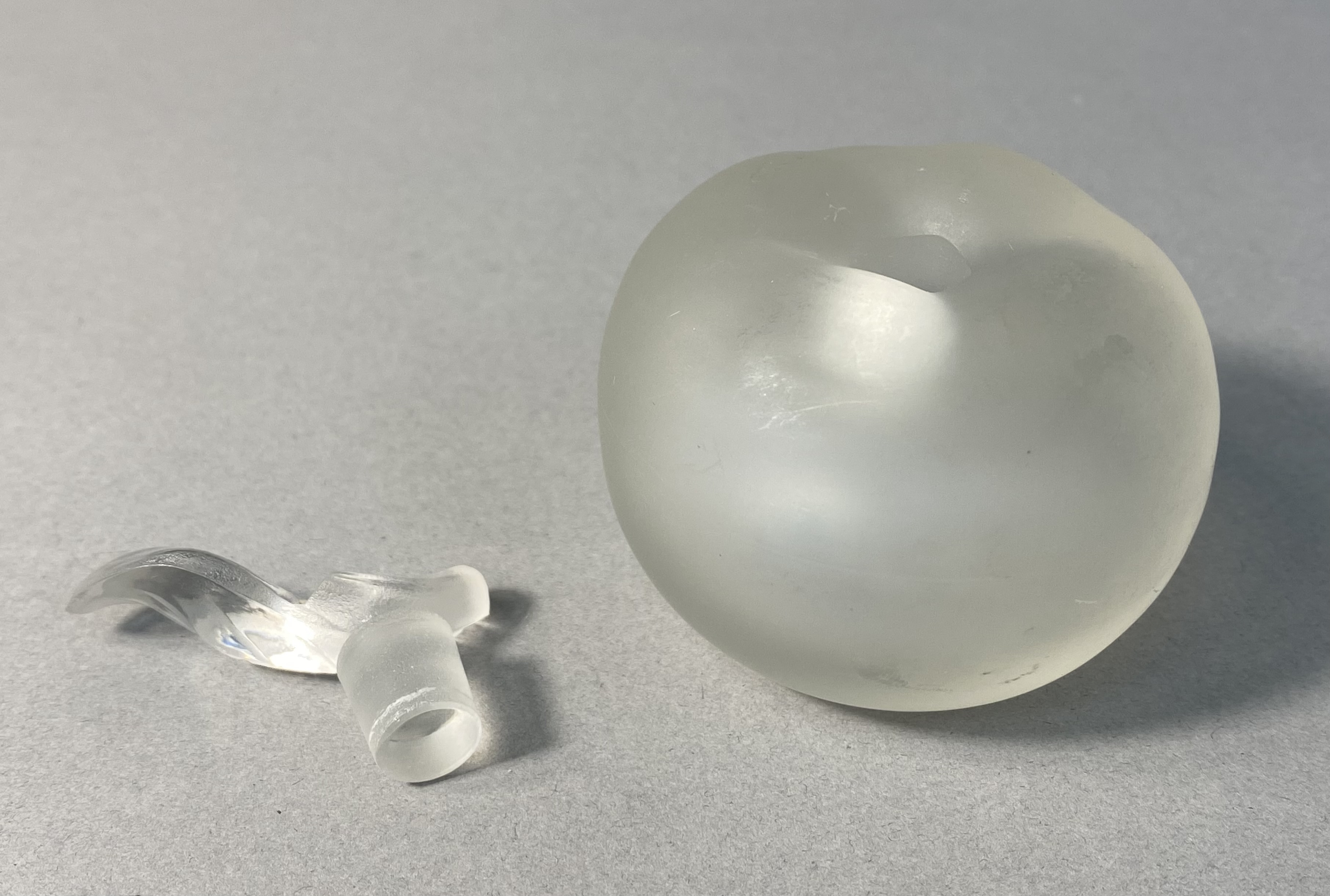 Lalique for Nina Ricci Crystal Apple-Form Perfume Bottle