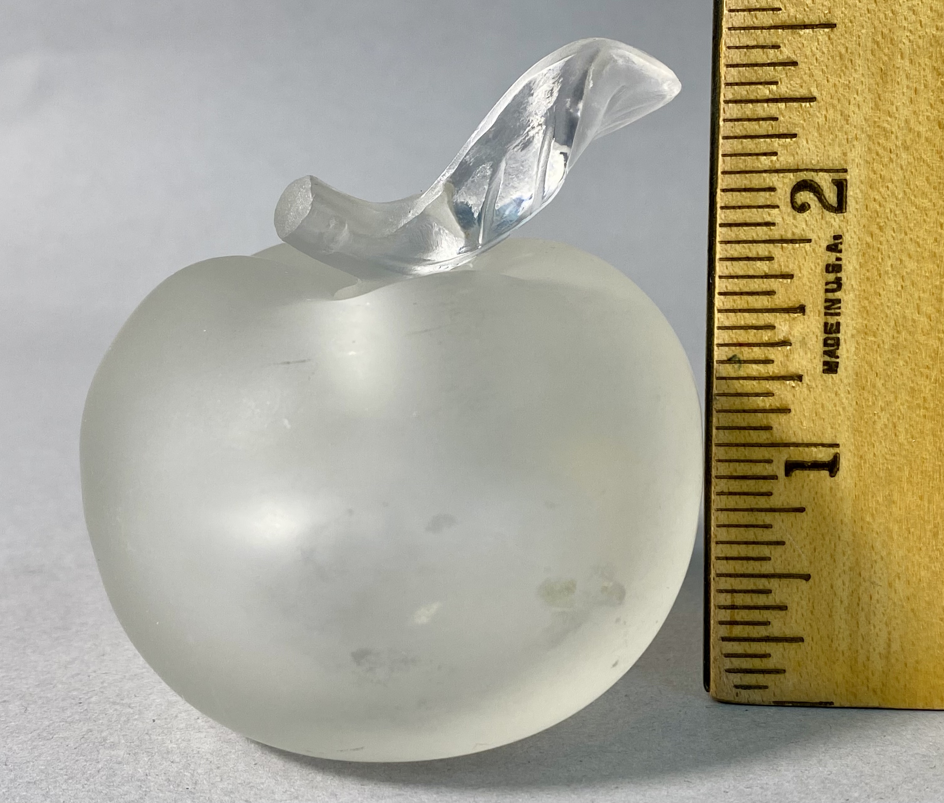 Lalique for Nina Ricci Crystal Apple-Form Perfume Bottle
