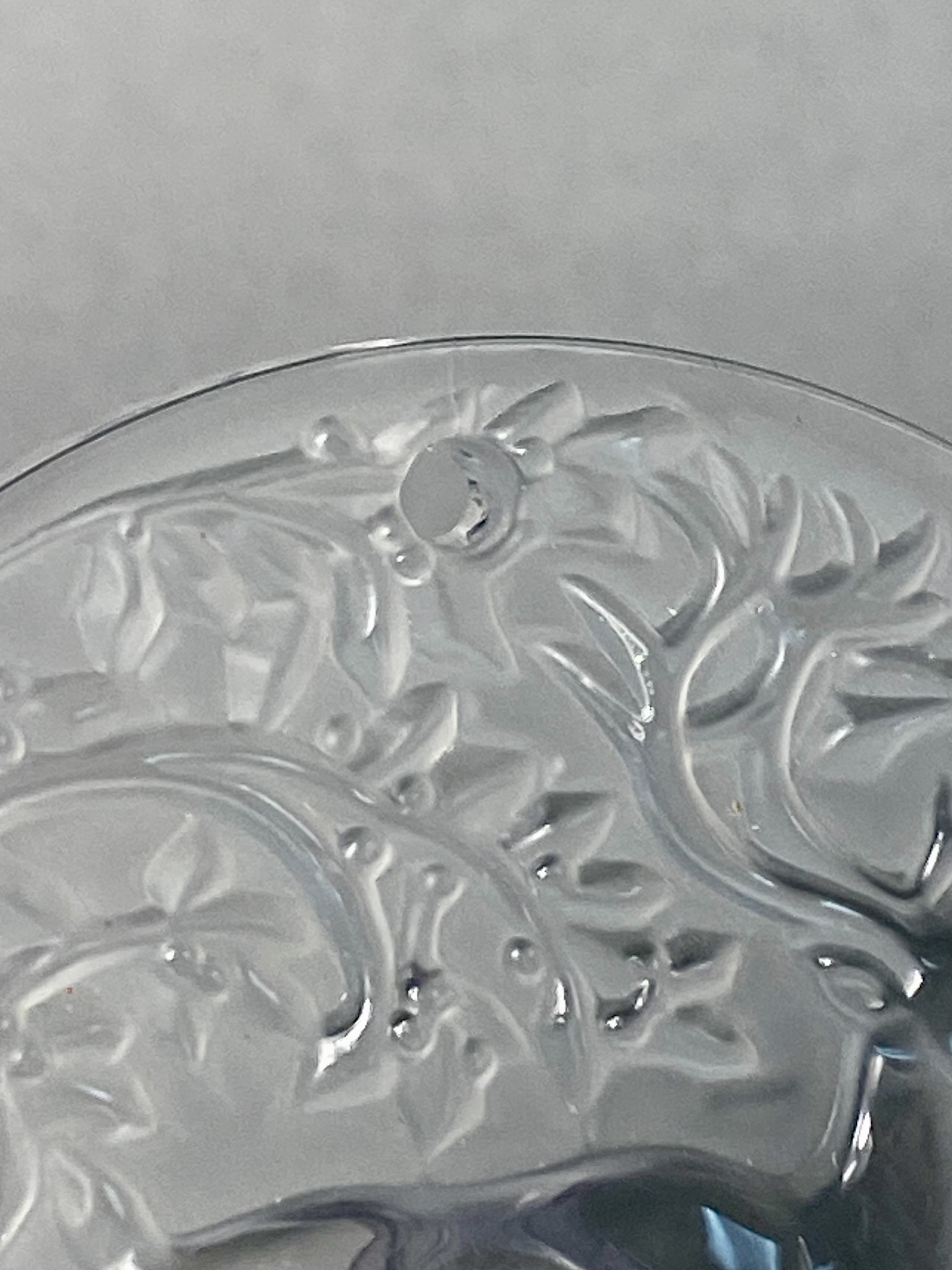 Lalique France Crystal Reindeer Christmas Ornament