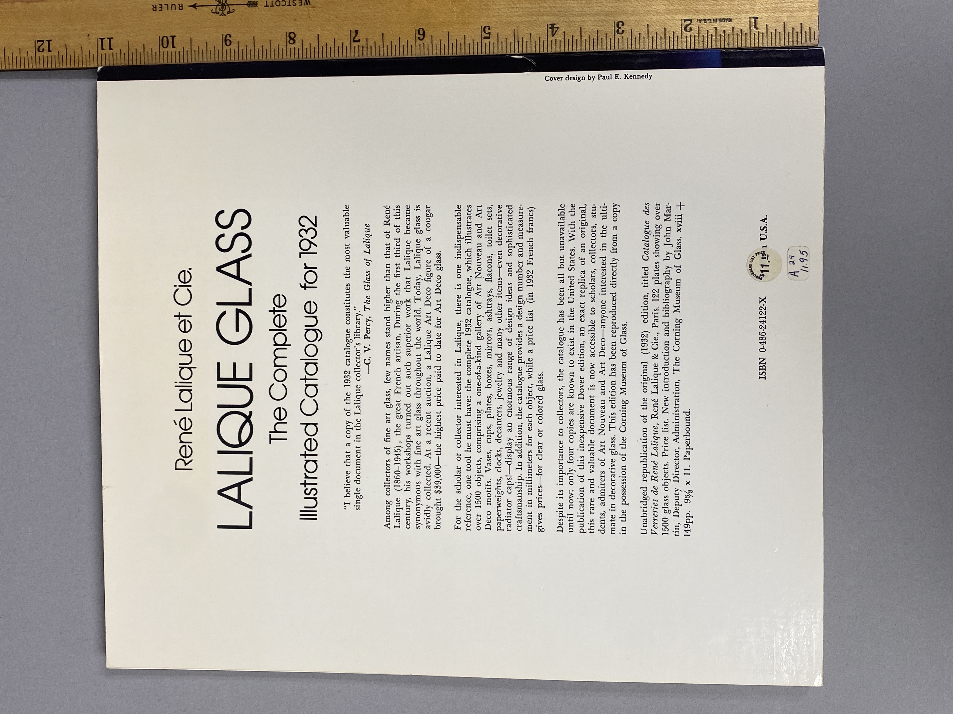 René Lalique et Cie. Lalique Glass Catalogue
