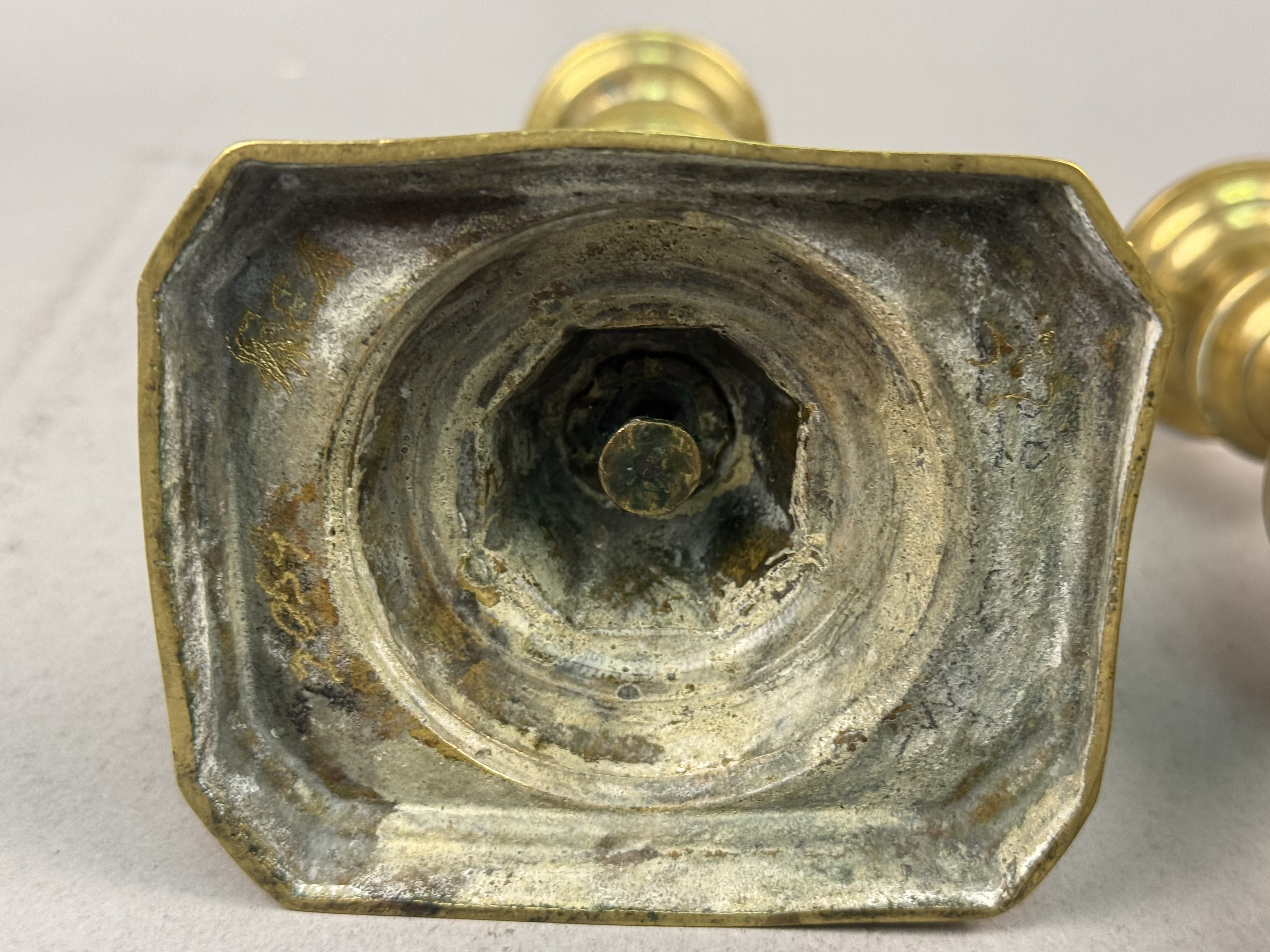 Six Brass Candlesticks