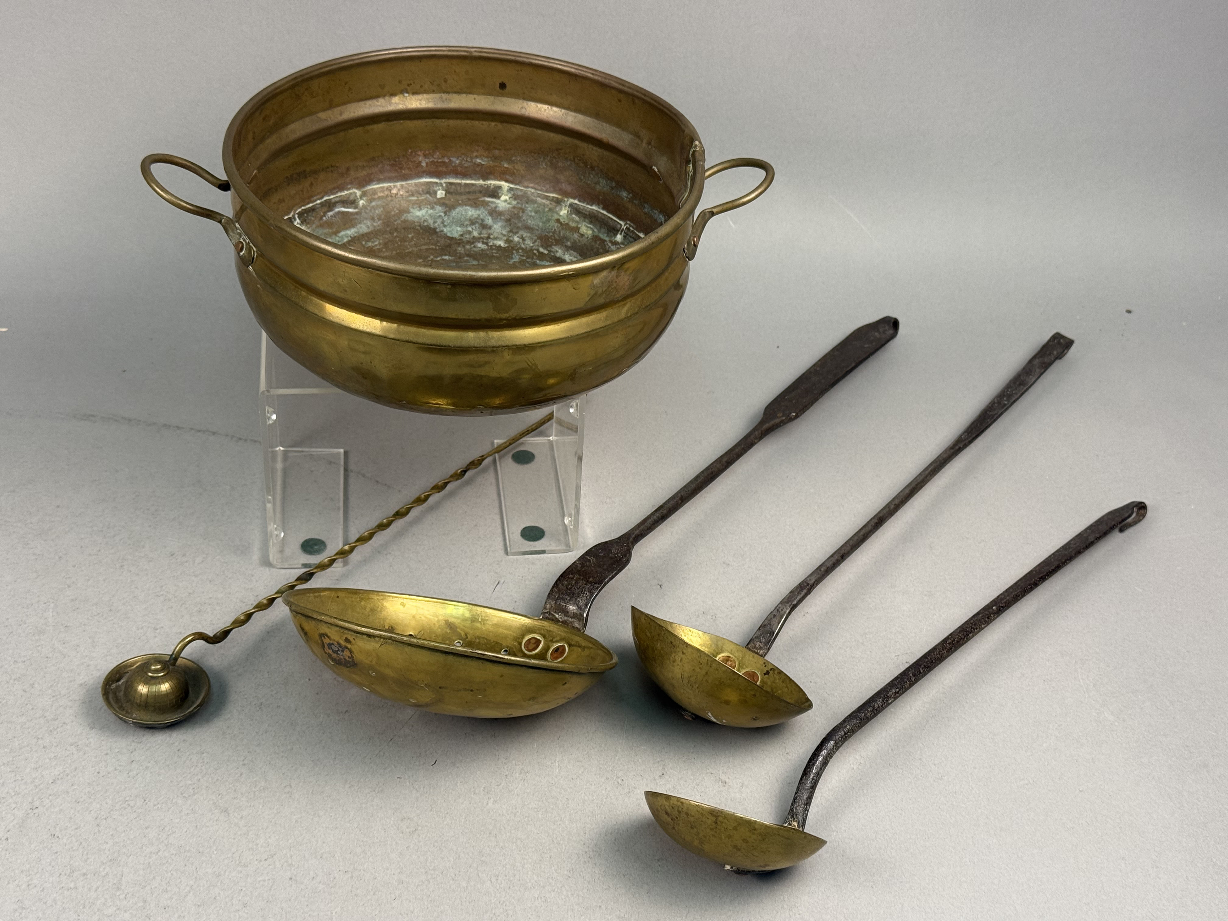 Brass & Iron Cooking Utensils & Basin