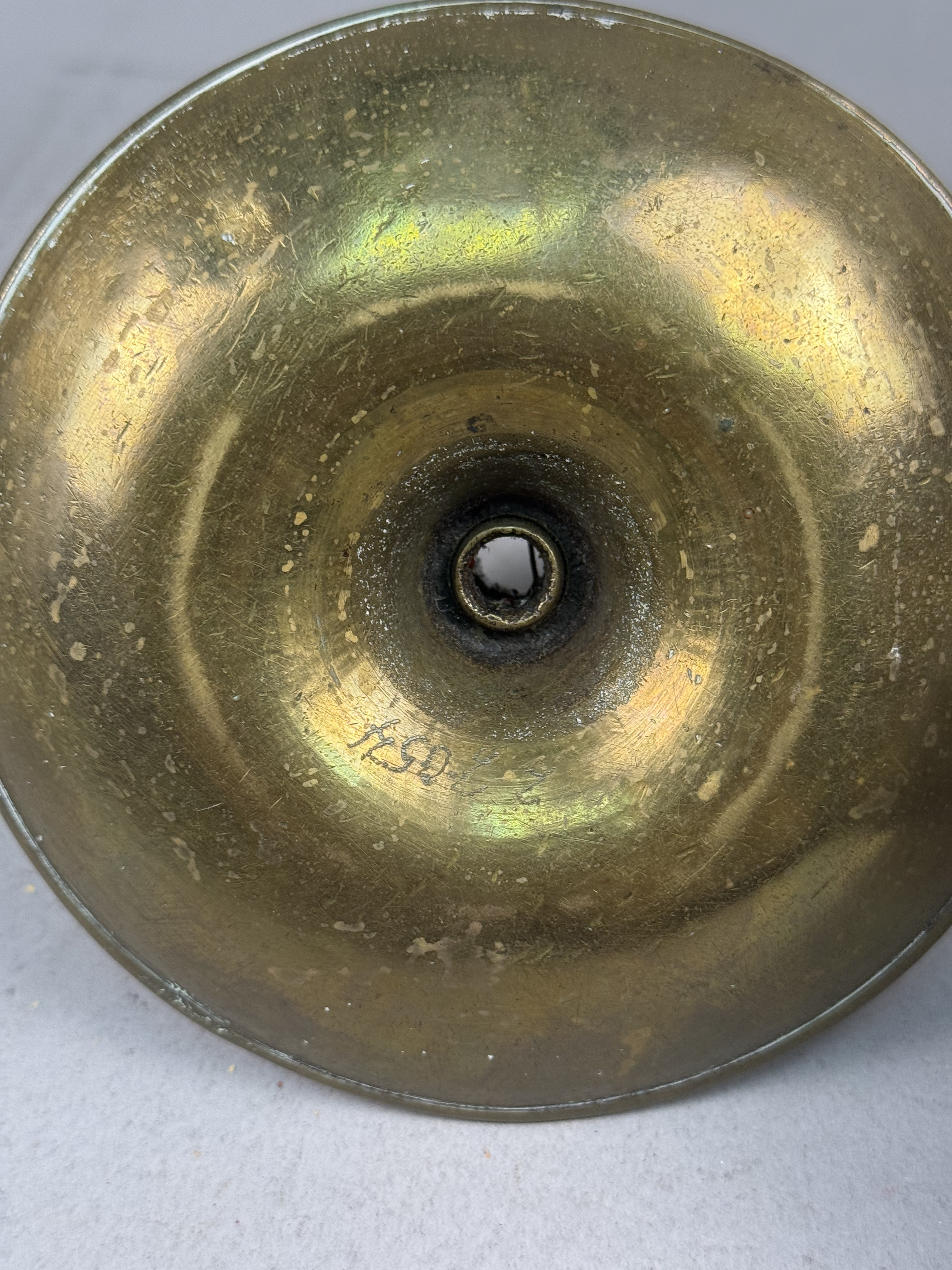 19th Century Style Brass & Pewter Chambersticks