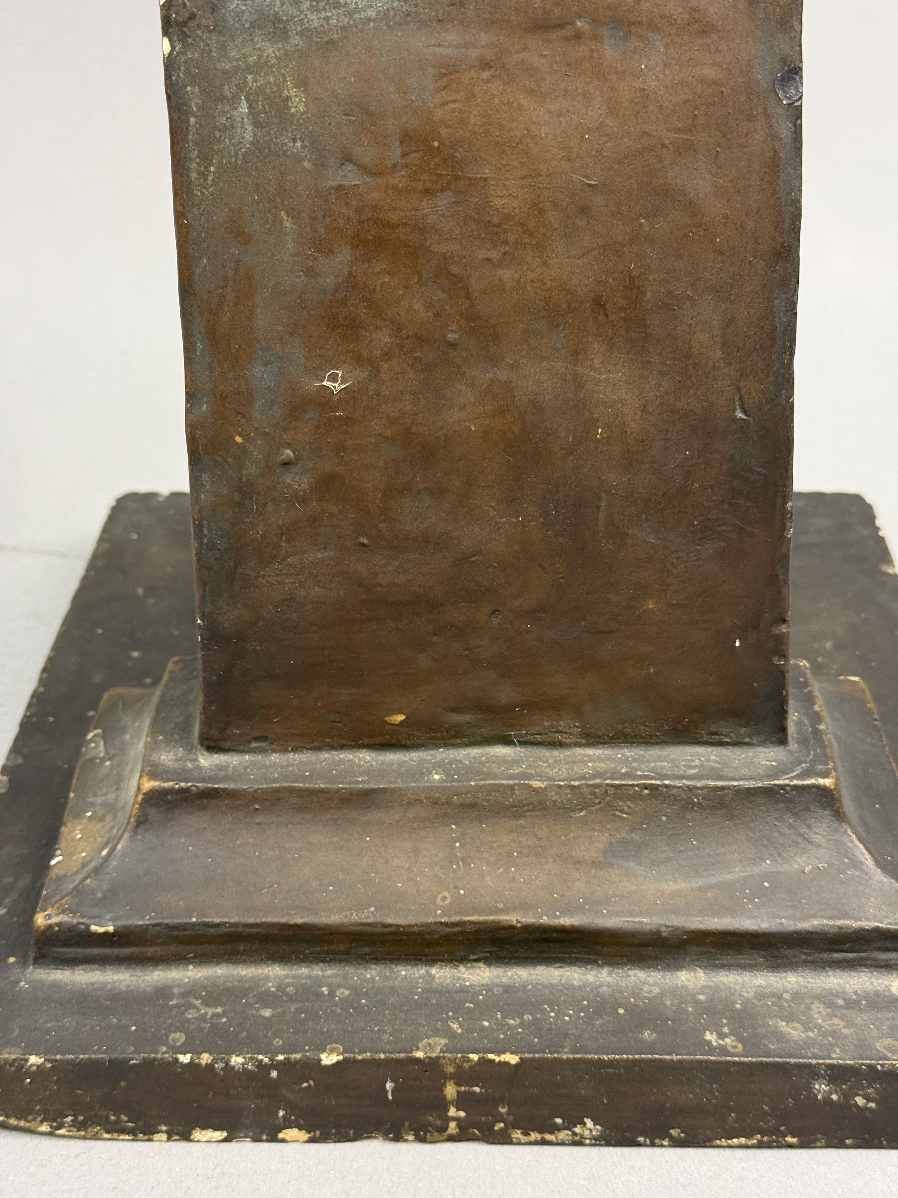 Realist Style Patinated Plaster Figure