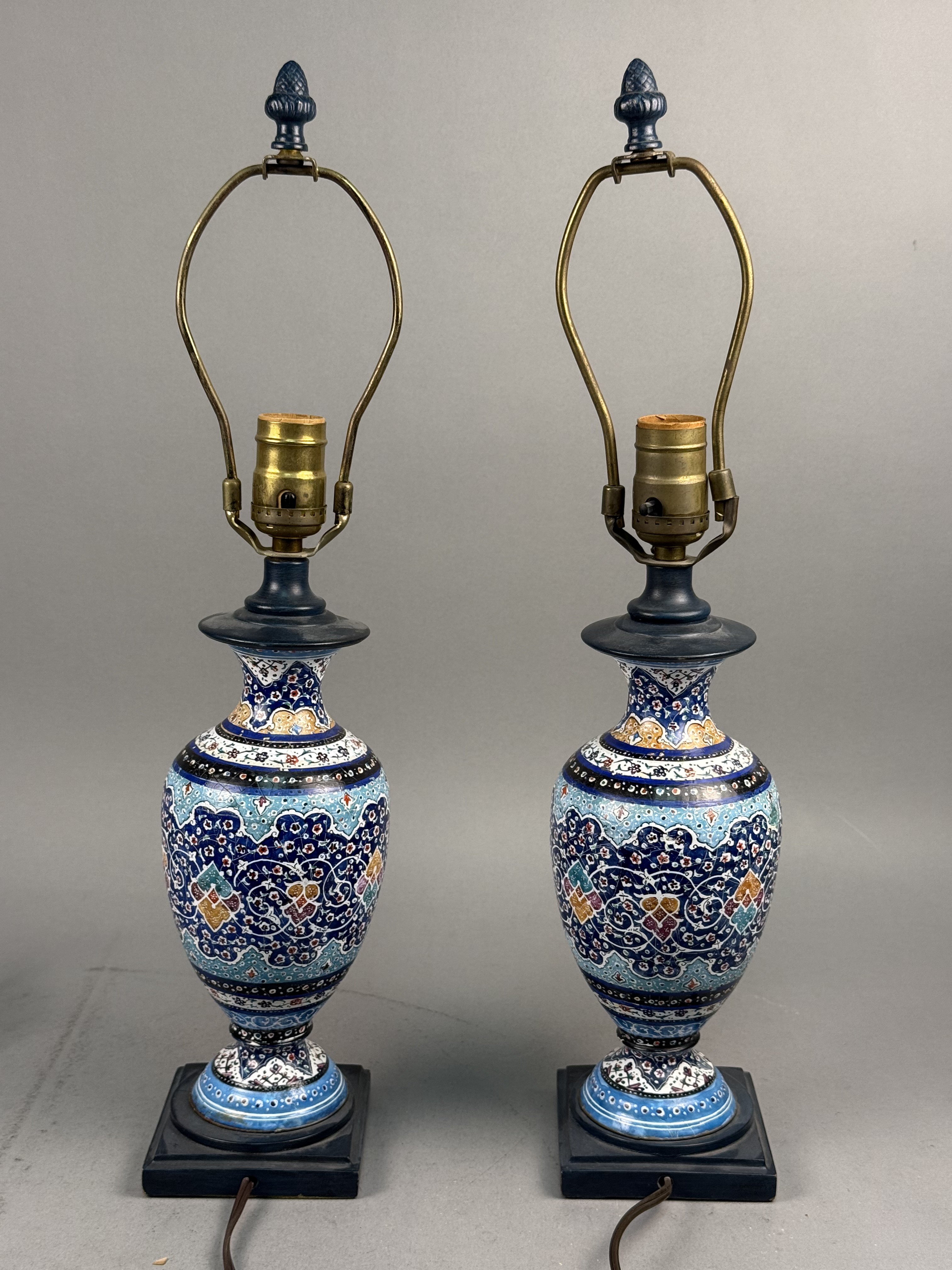 Persian Style Enamel Ceramic Table Lamps