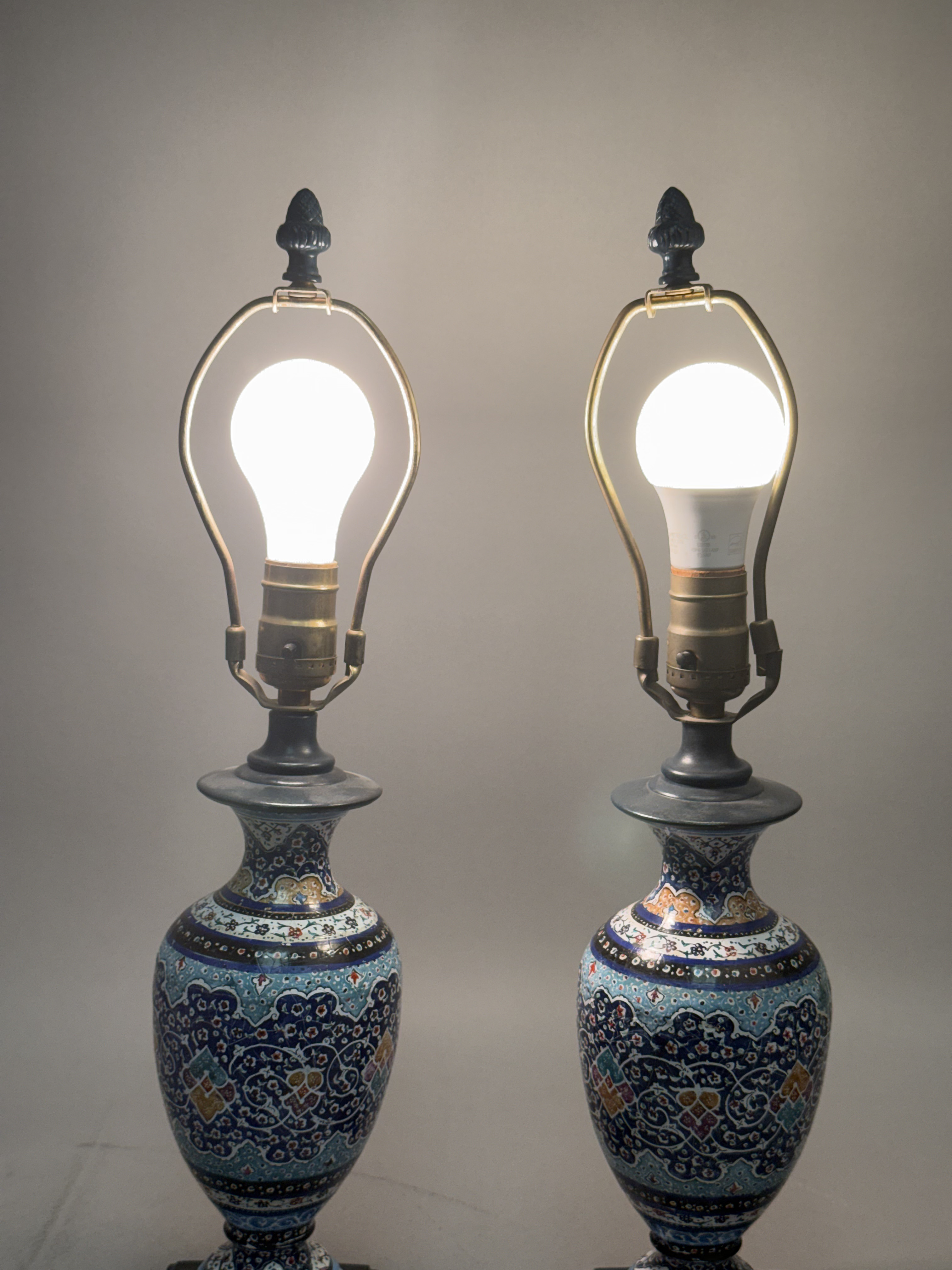 Persian Style Enamel Ceramic Table Lamps