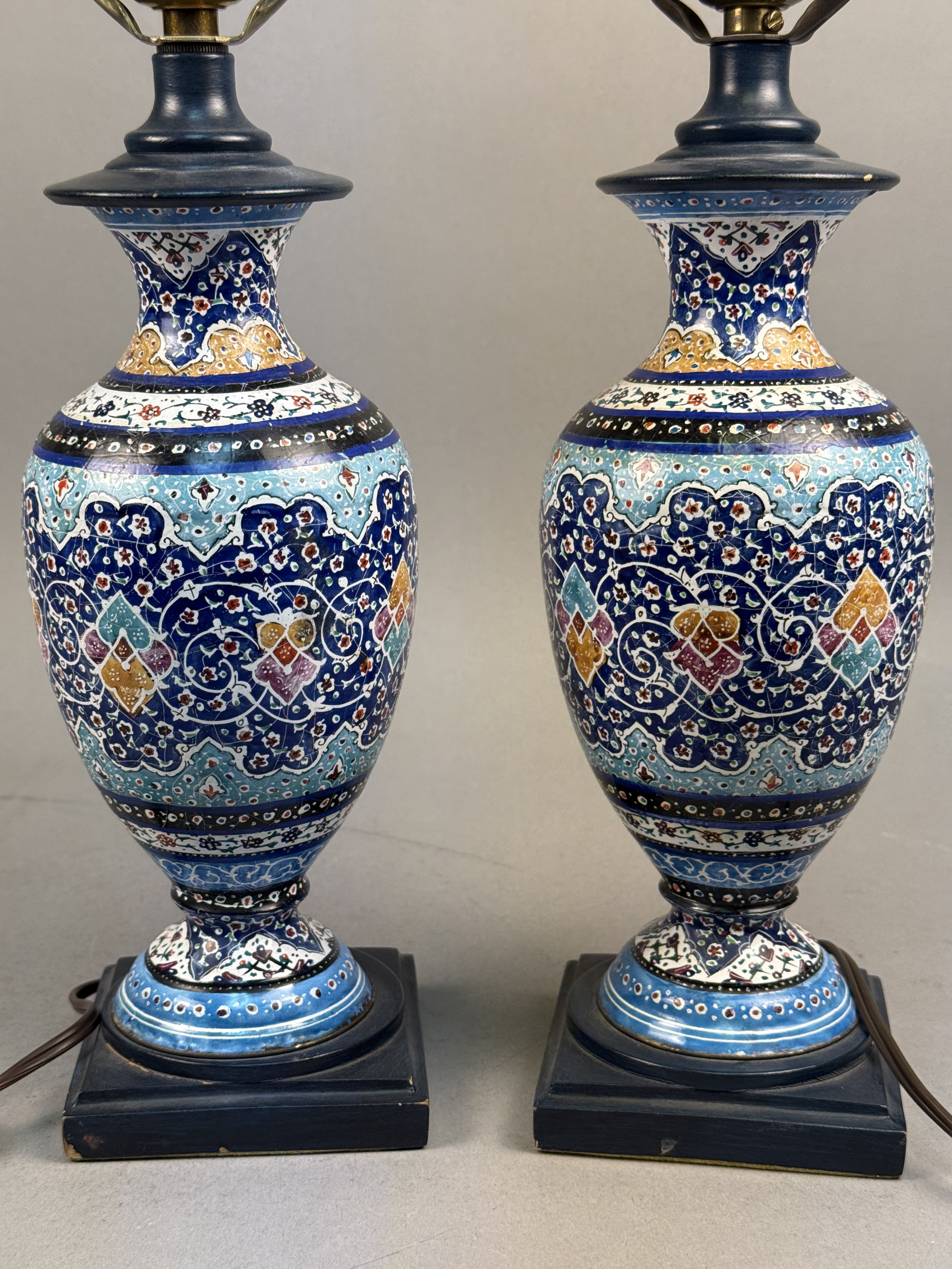 Persian Style Enamel Ceramic Table Lamps