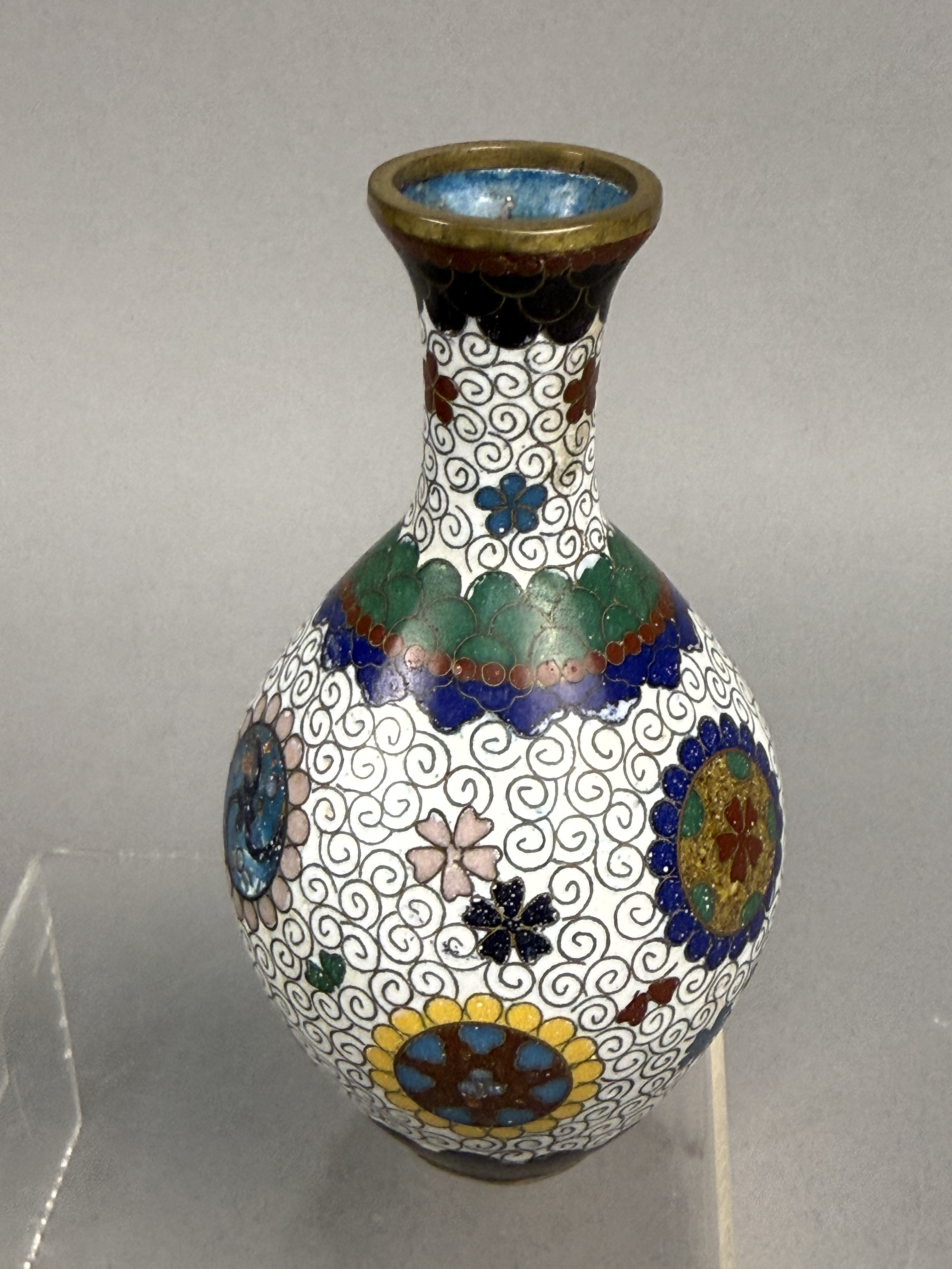Japanese Cloisonne Enamel Cabinet Vases
