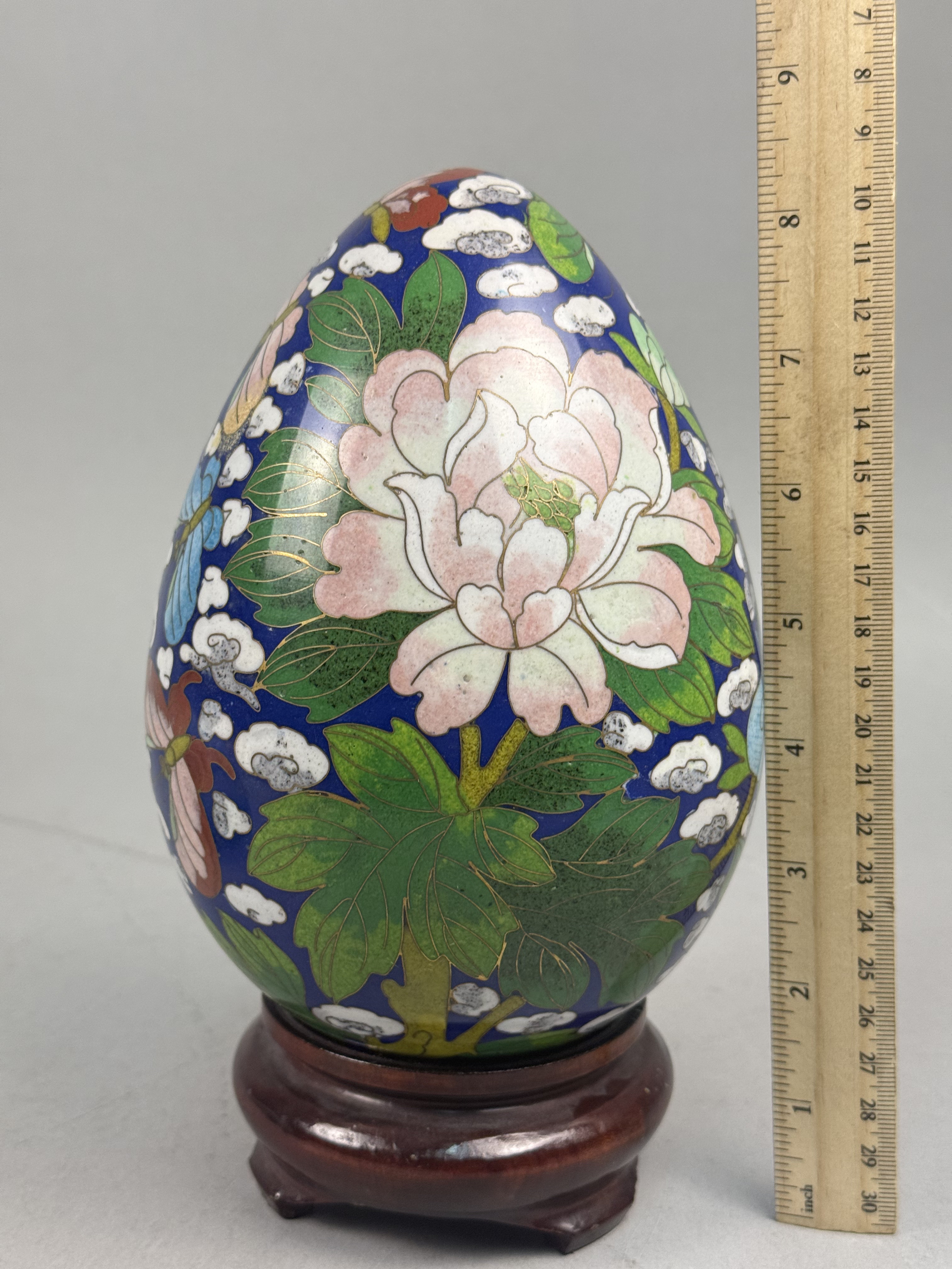 Large Cloisonne Enamel Egg
