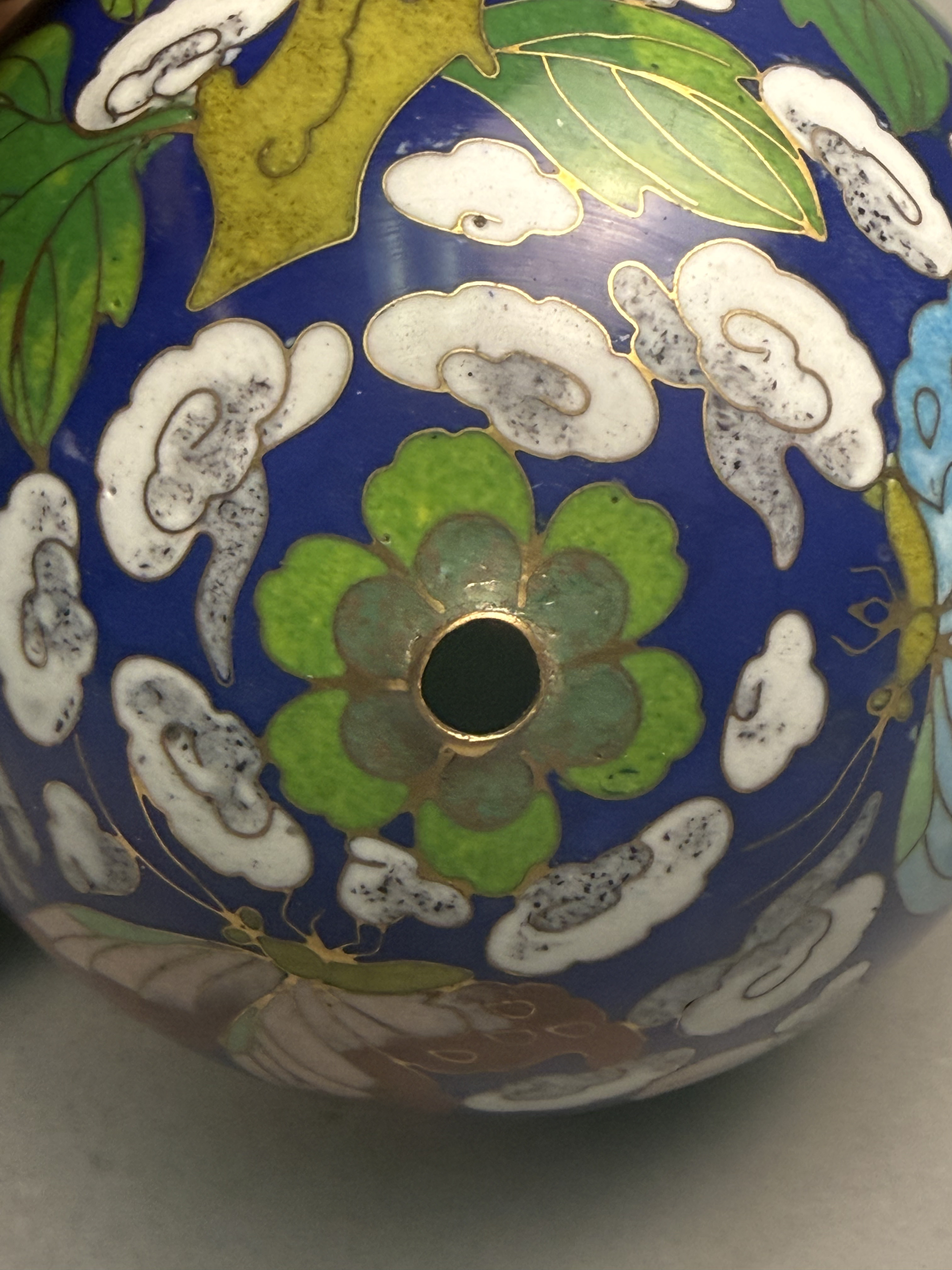Large Cloisonne Enamel Egg