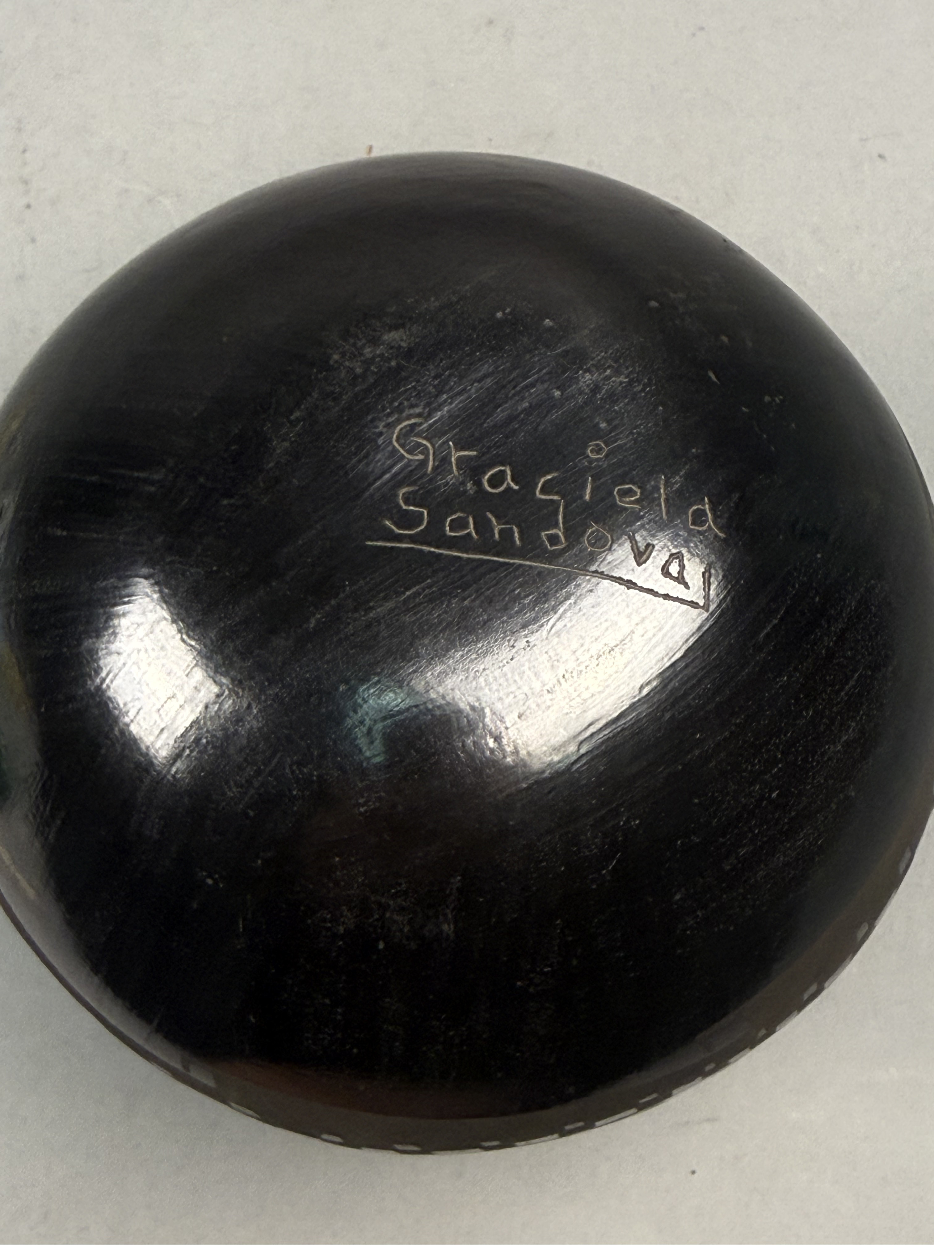 Black-on-Black Mata Ortiz Pottery Vase