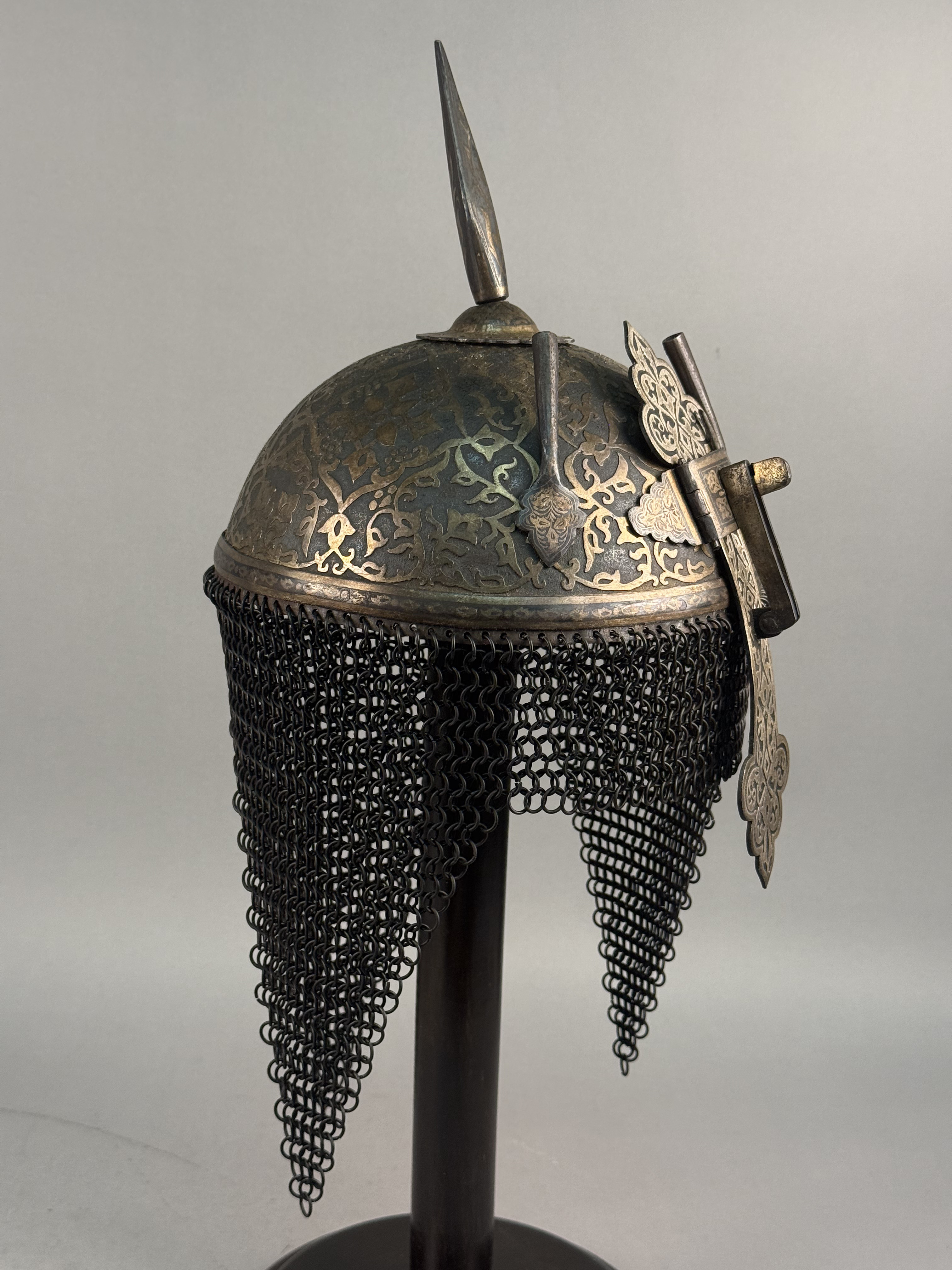 Indo-Persian Steel Kulah Khud Helmet