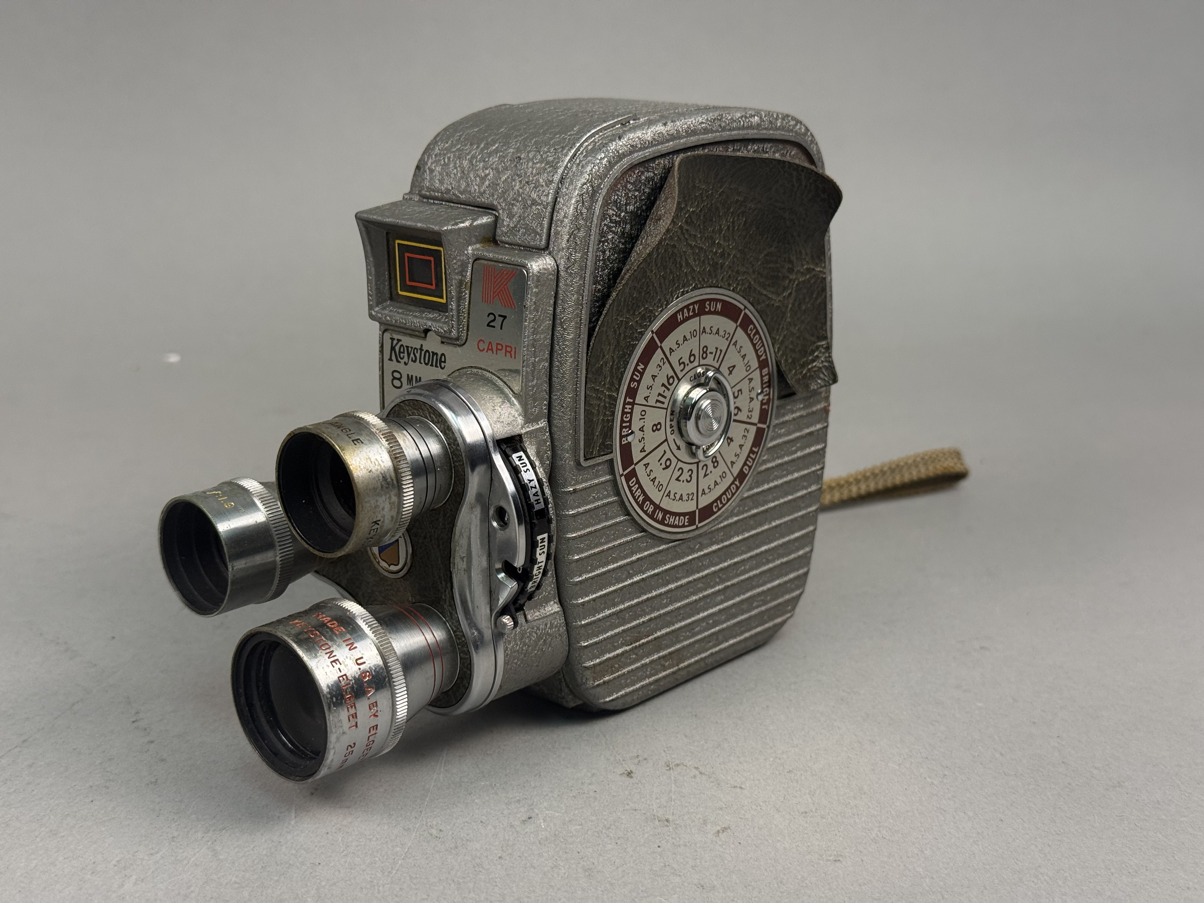 Keystone Capri K-27 8mm Camera Triple Lens
