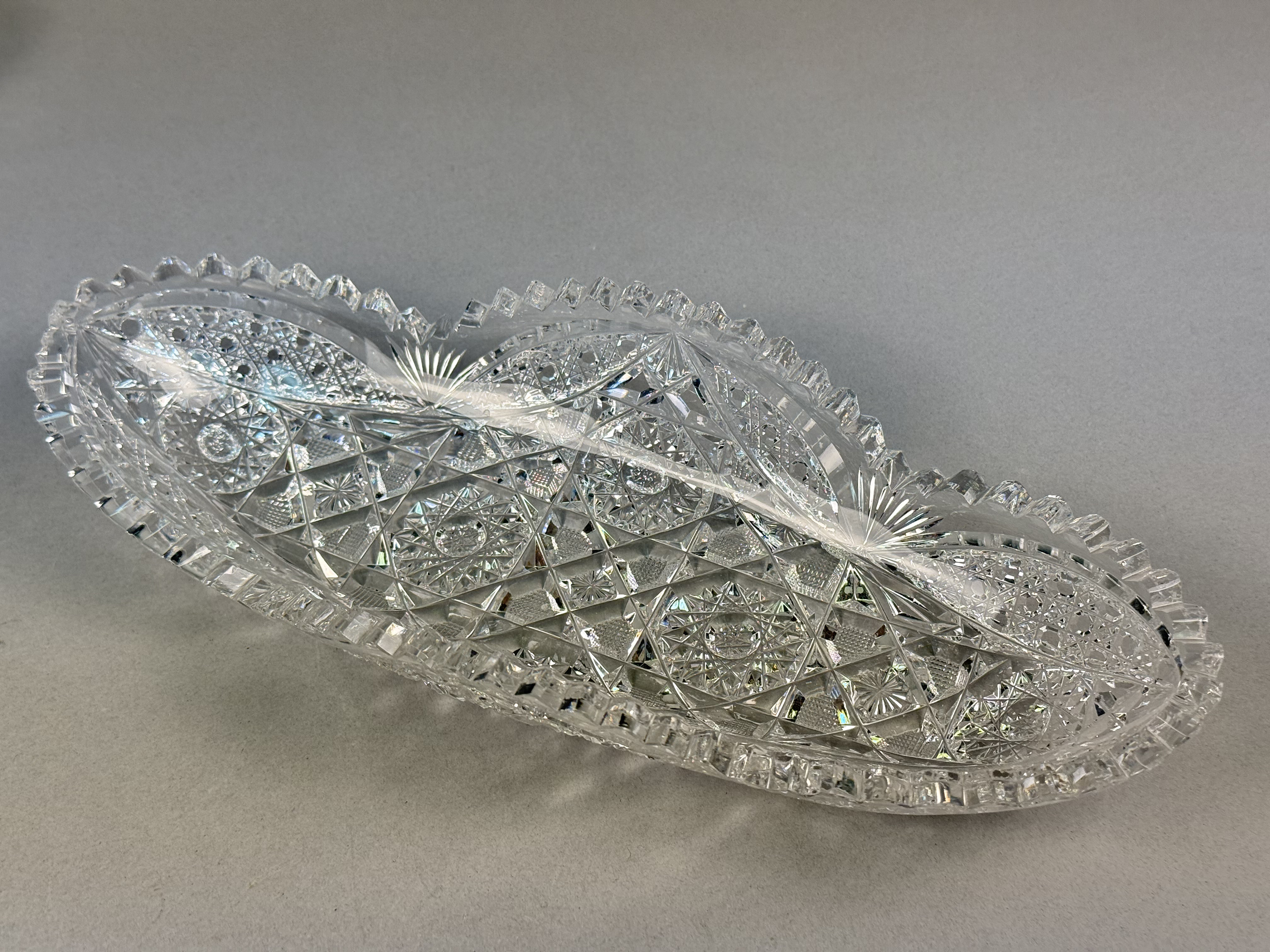 Brilliant Period Cut Glass Serving Dishes