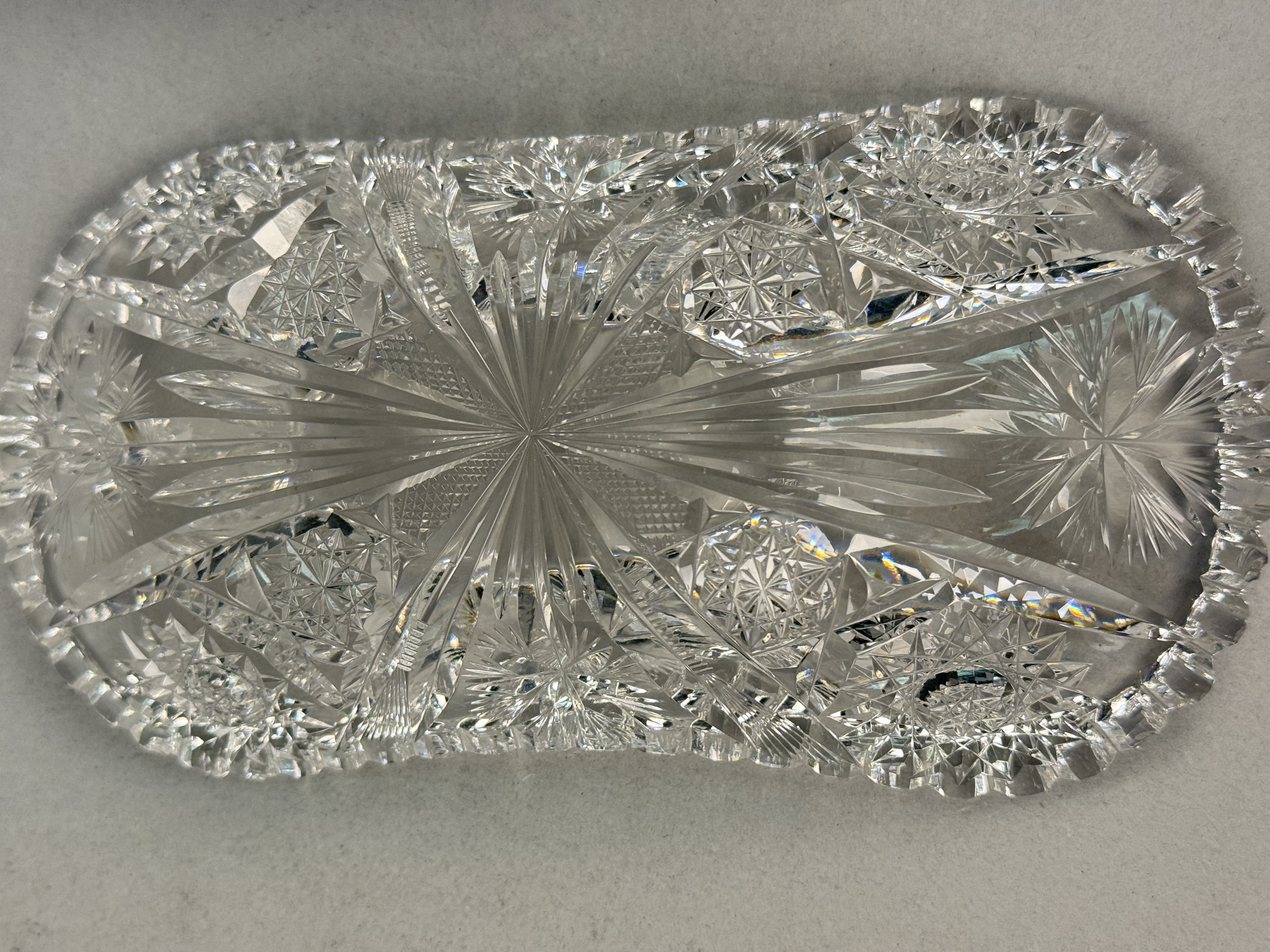 Brilliant Period Cut Glass Serving Dishes