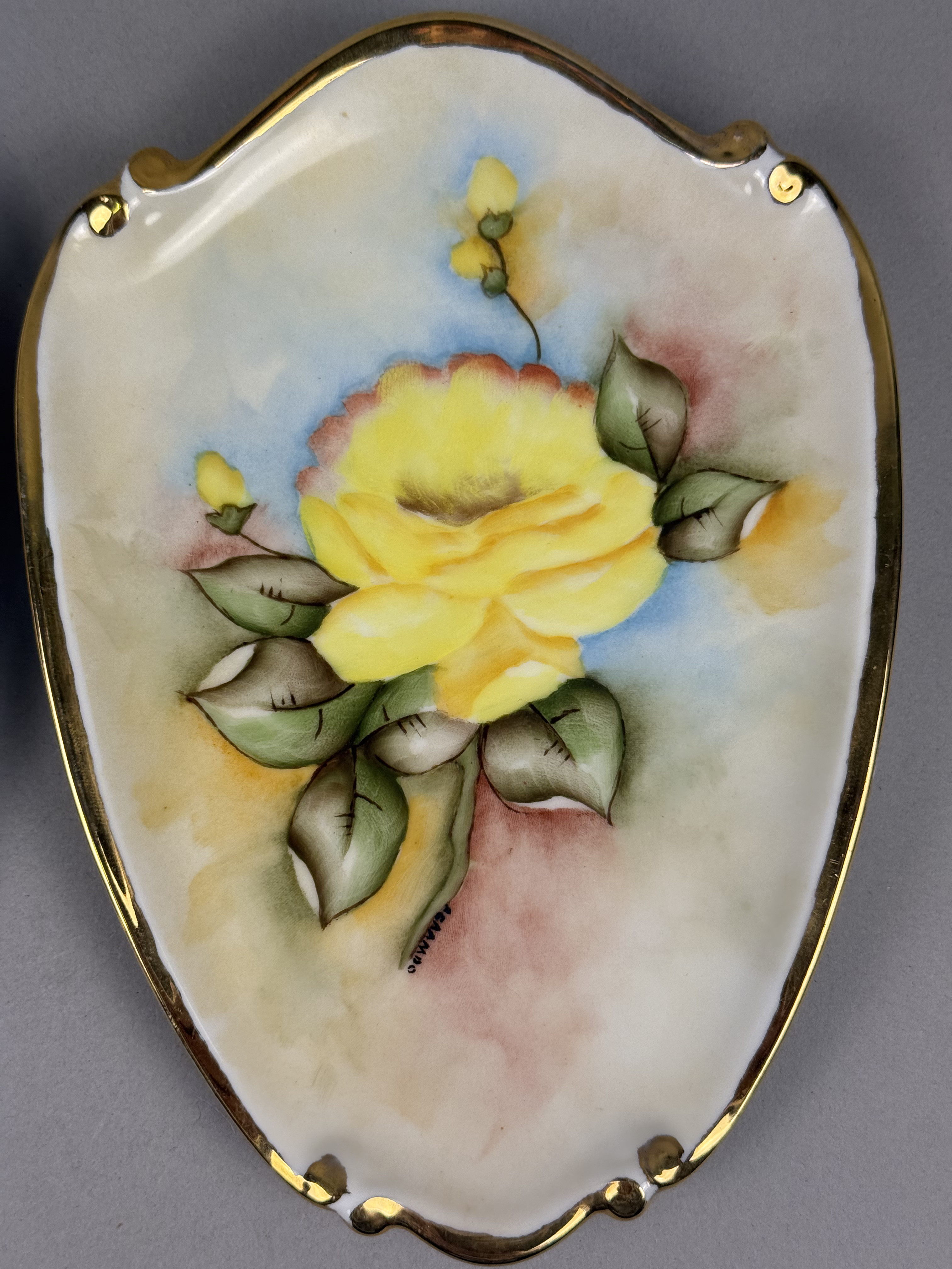 Hand-Painted Porcelain Wall Plaques A. Grambo