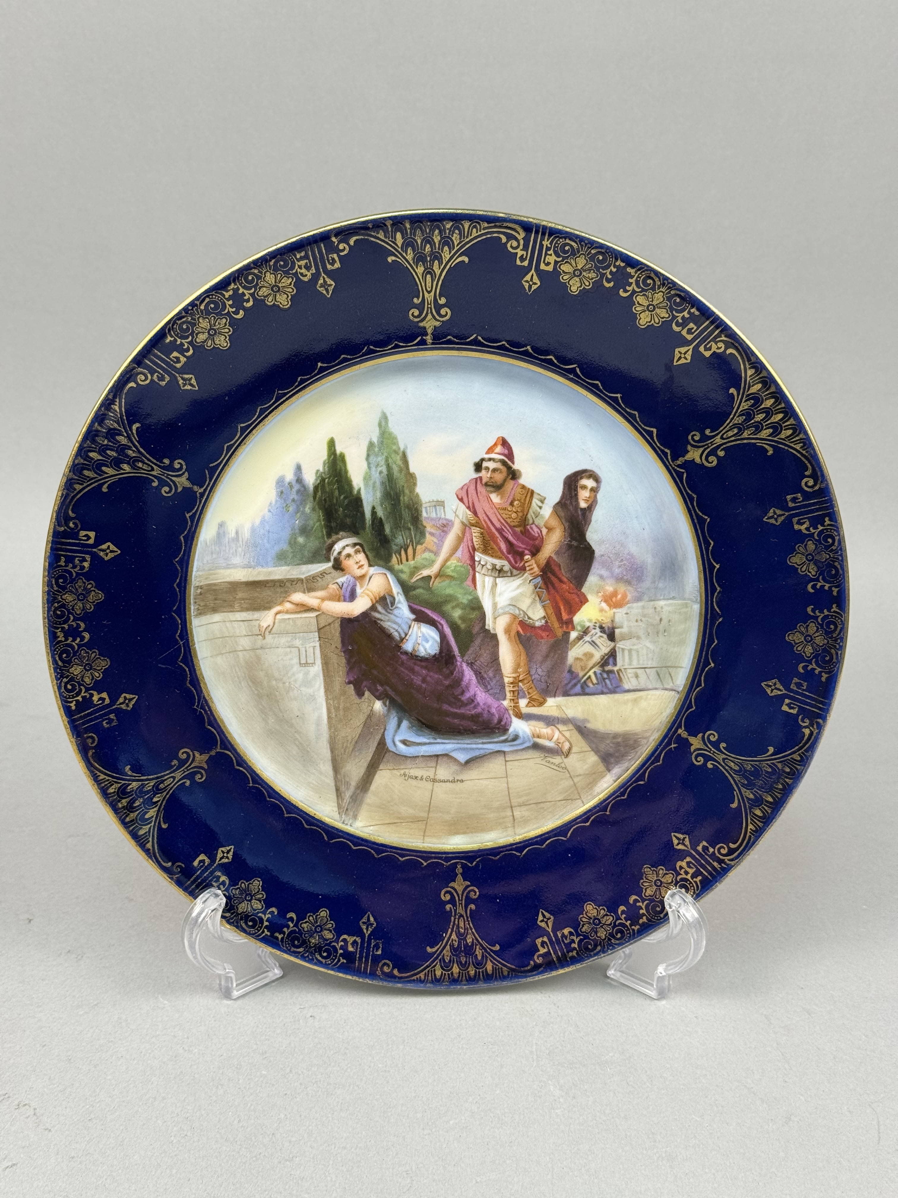 Royal Vienna Style Porcelain Plate