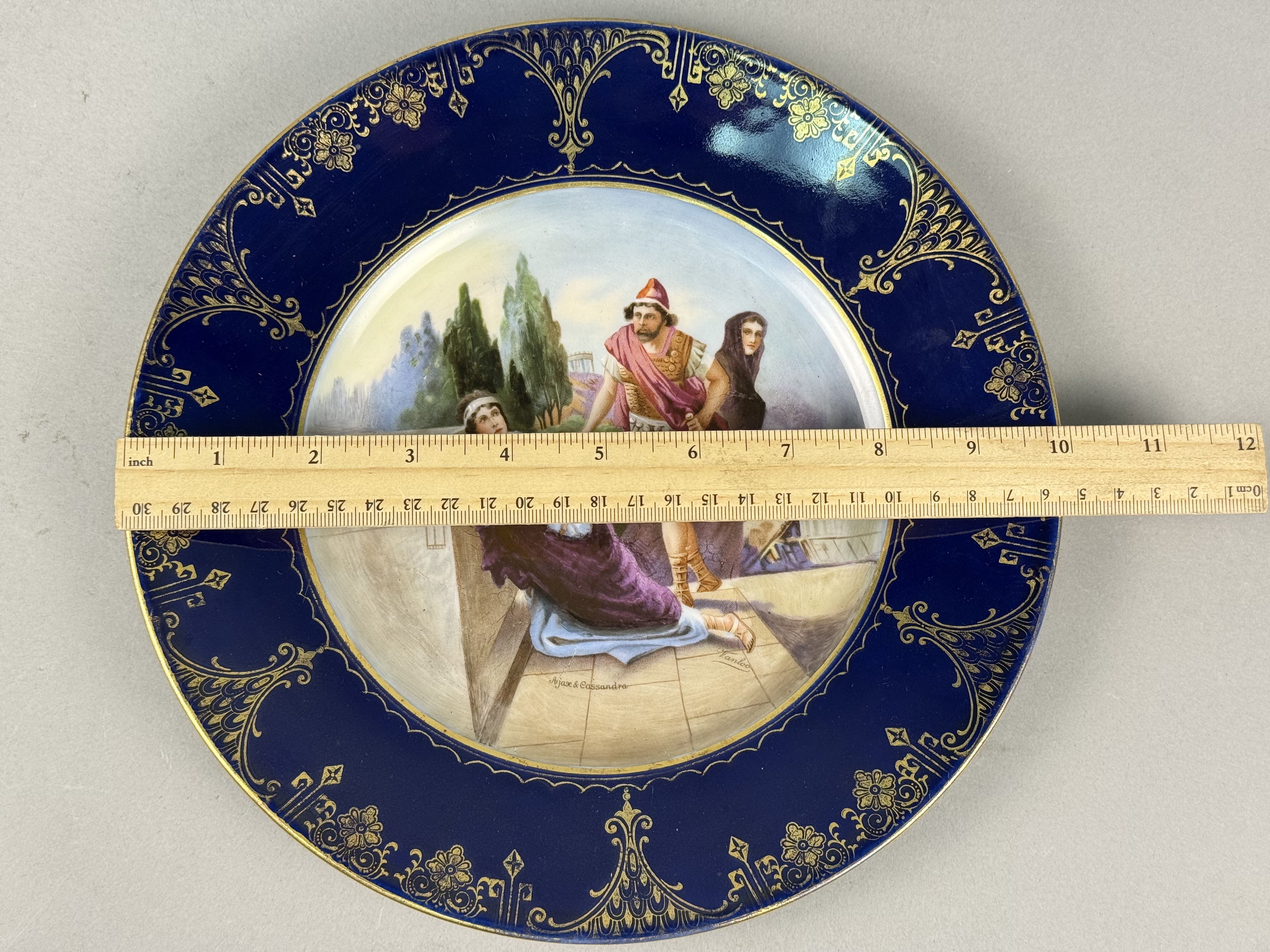 Royal Vienna Style Porcelain Plate