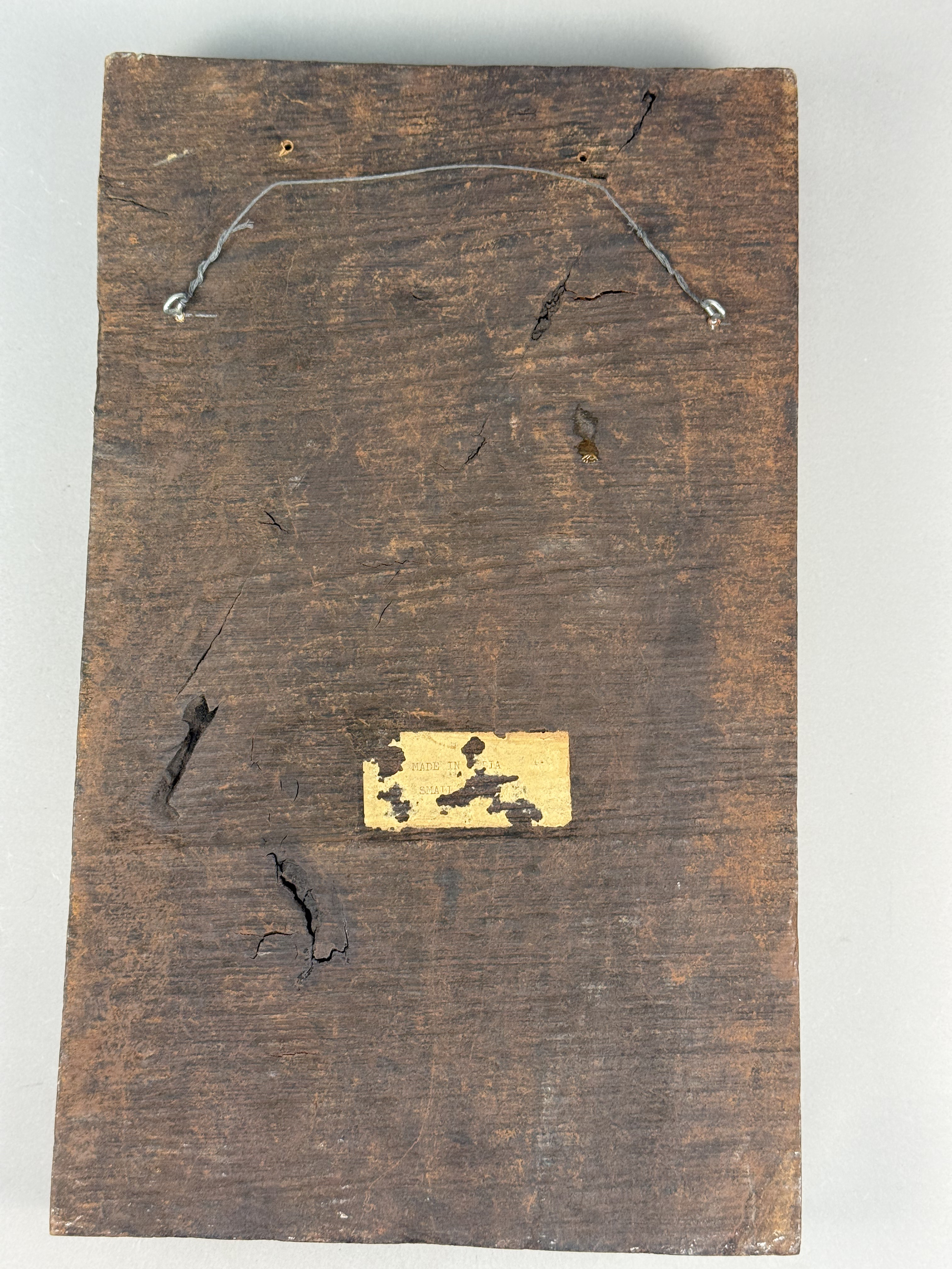 Indian Carved Hardwood Relief Panel