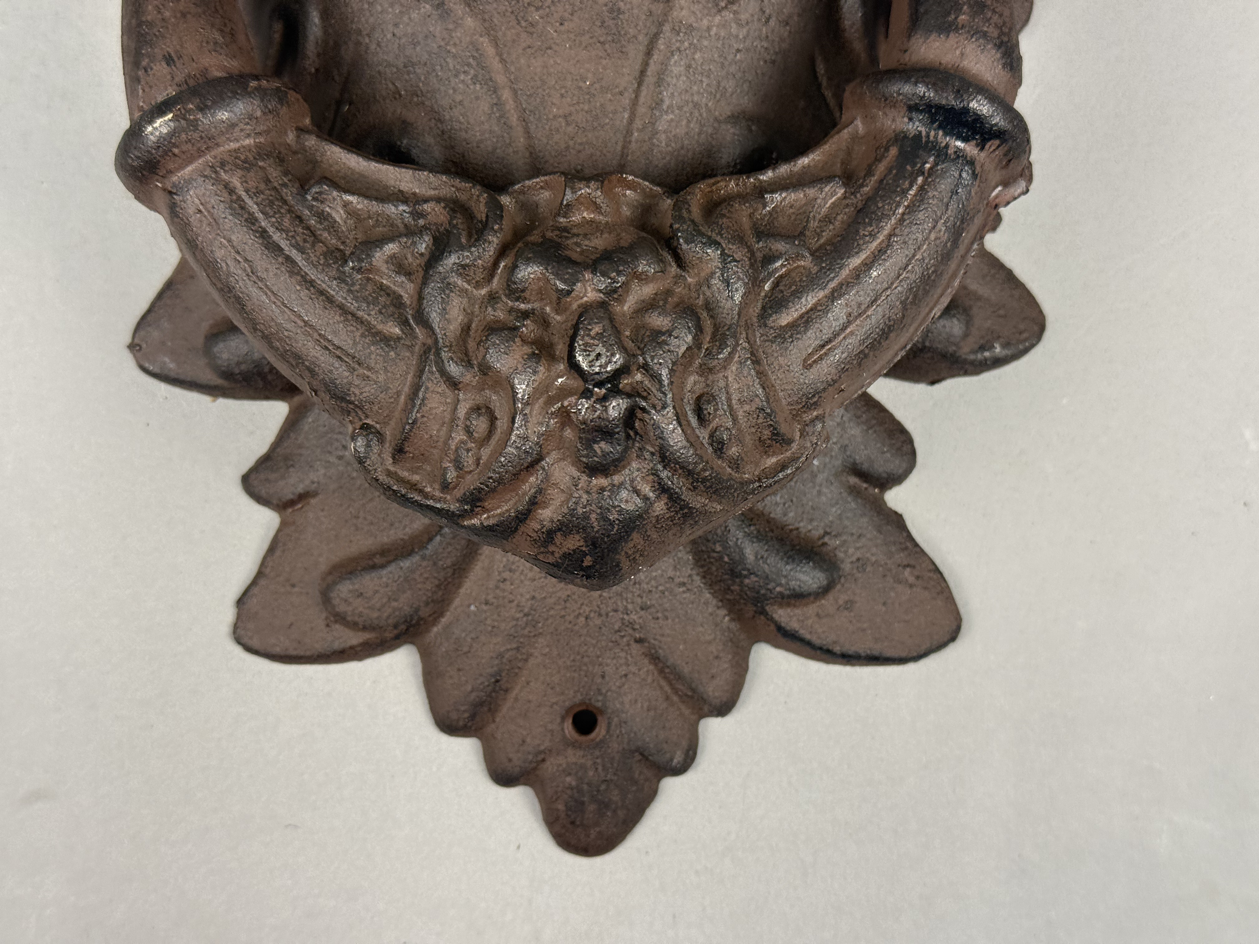 Gothic Cast Iron Green Man Door Knocker