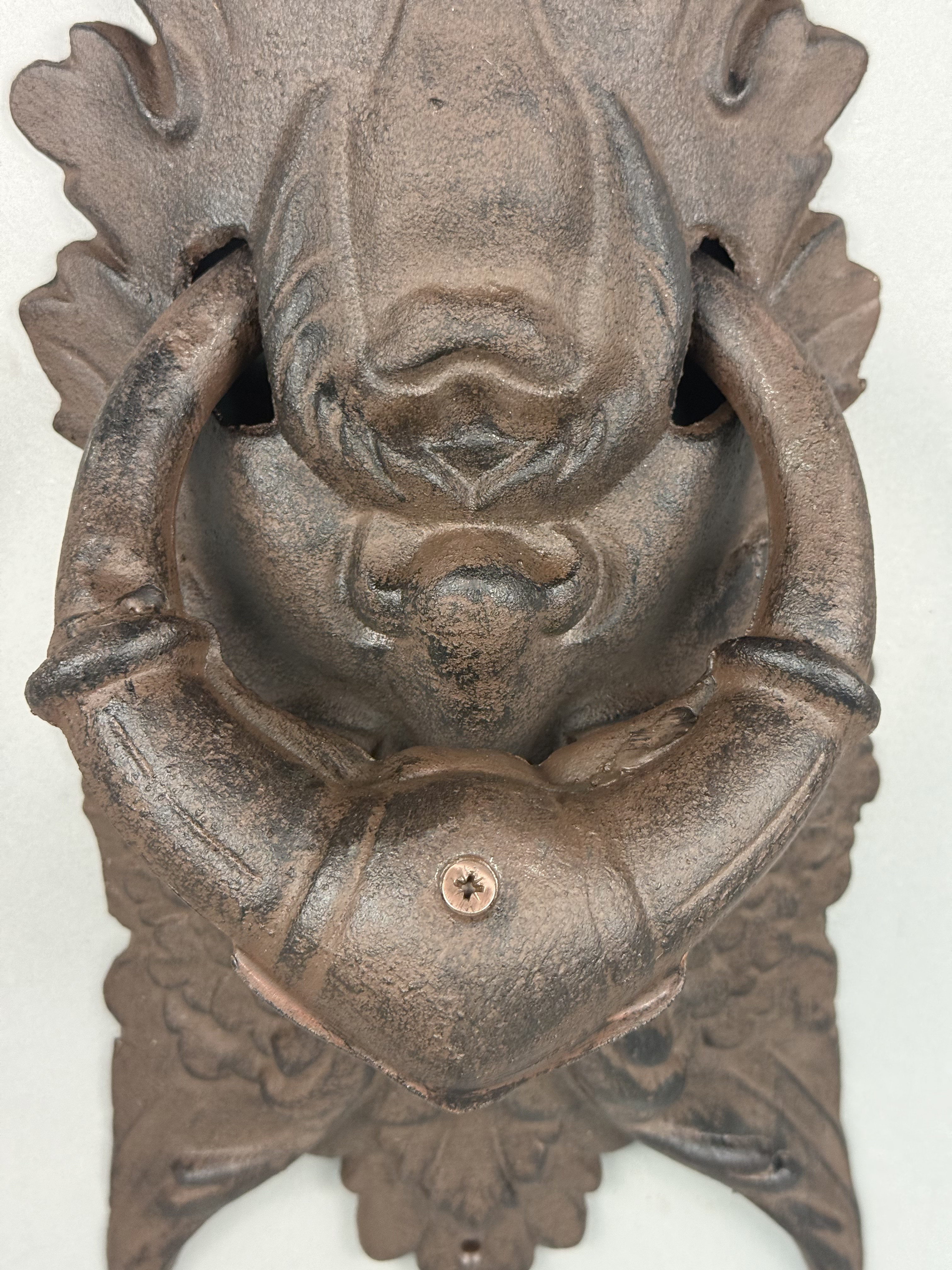 Gothic Cast Iron Green Man Door Knocker