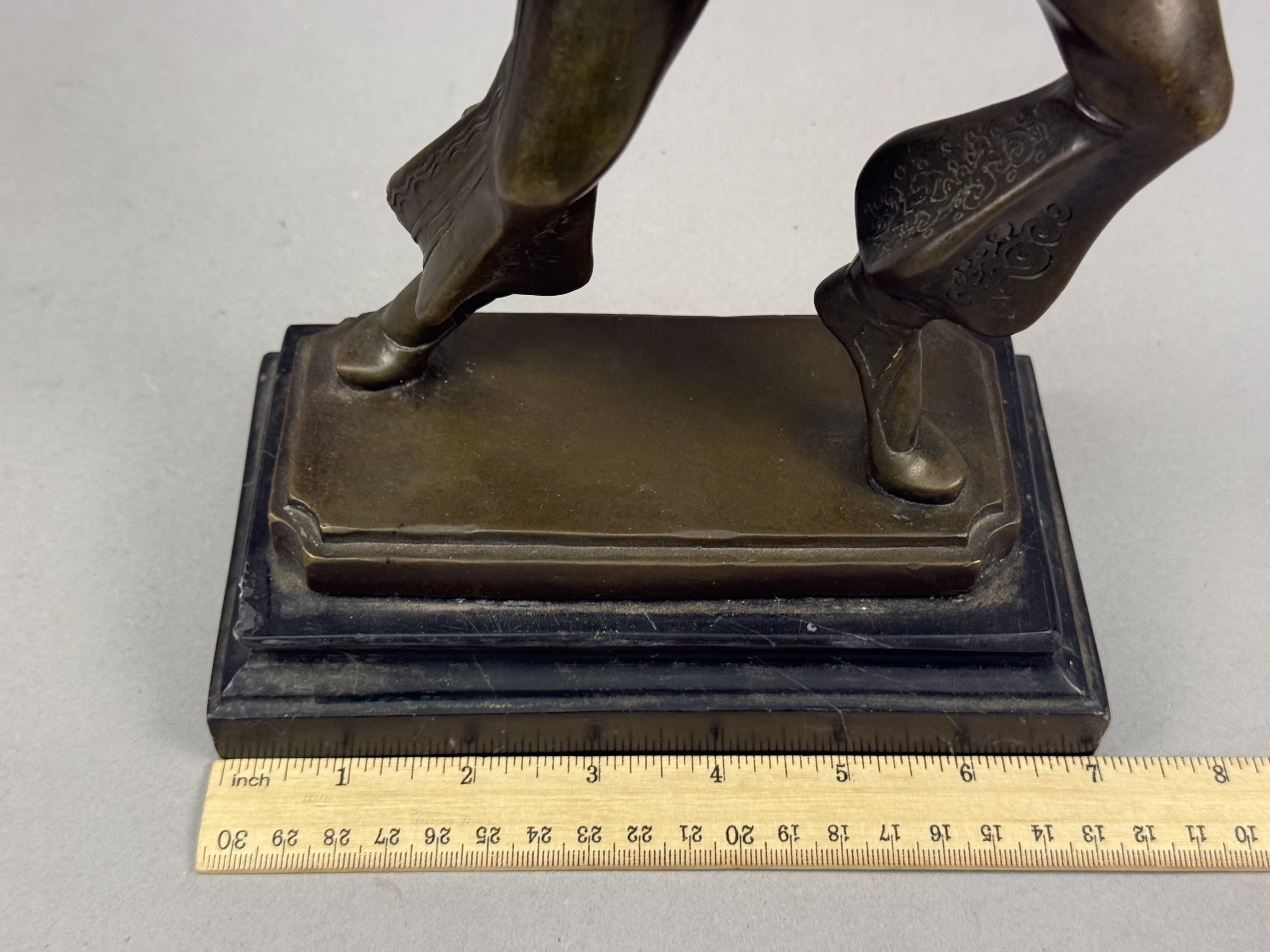 Art Deco Style Bronze Dancer Sculpture